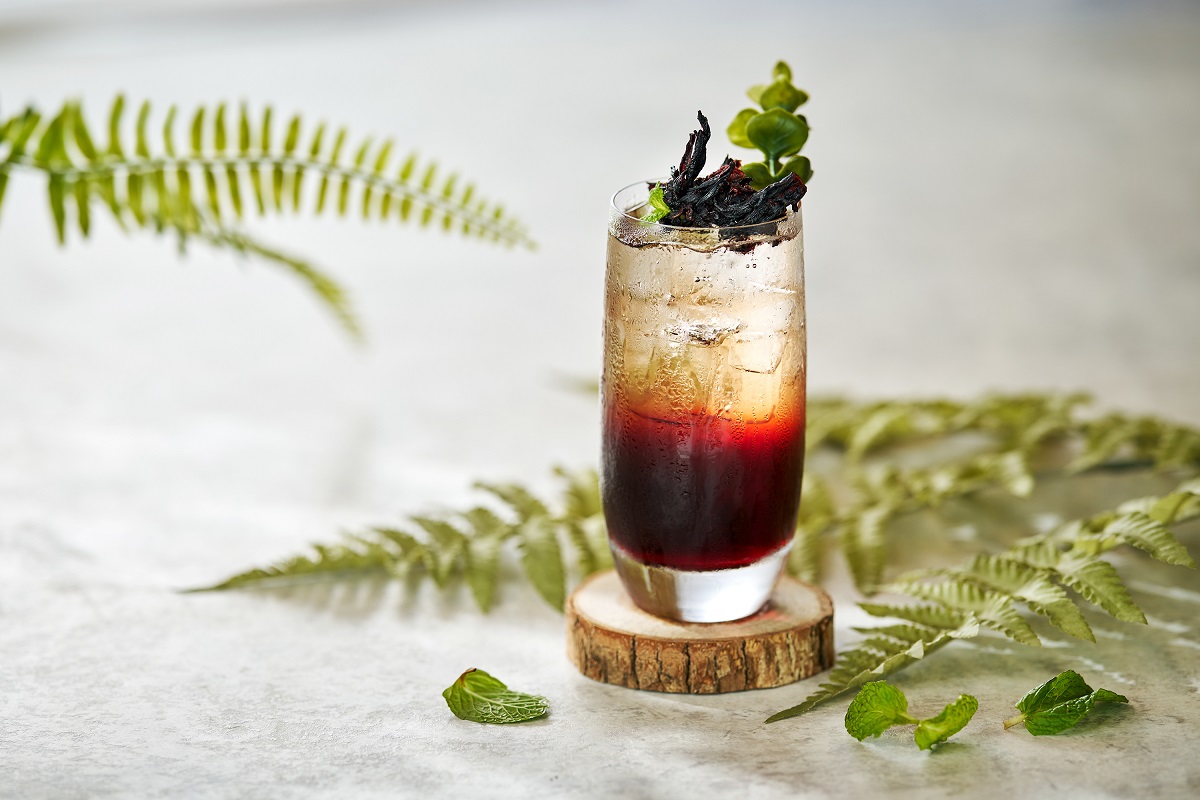 入住「fun森活植感房住房專案」均可於入住期間至the Lounge大廳酒吧享用限定特調 Flora芙蘿拉。(圖／六福旅遊集團提供)