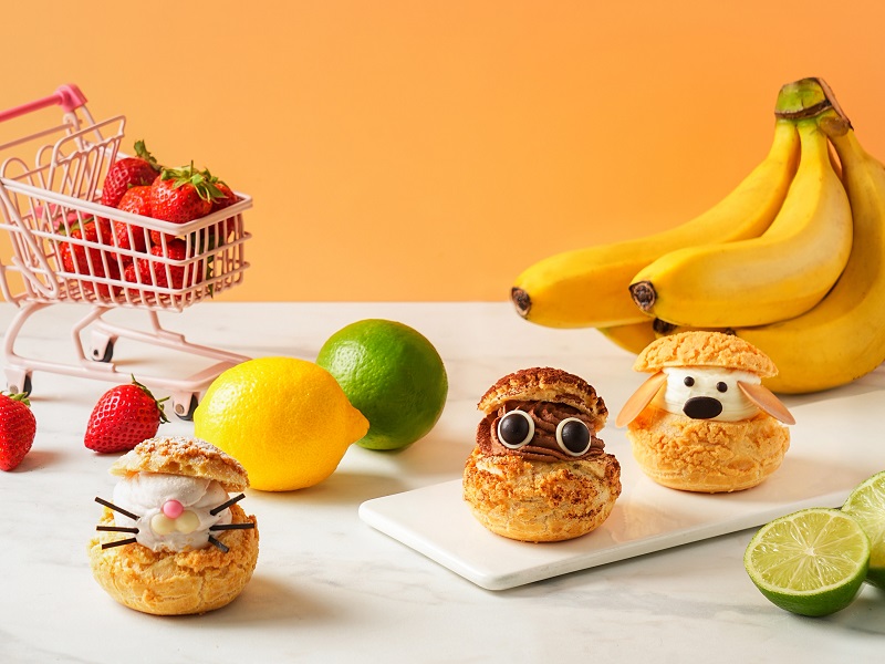 因應4月連假來臨，「普諾麵包坊」祭出童趣泡芙甜點欲搶攻連假商機，凡購買三入享9折優惠。（圖／普諾麵包坊提供）