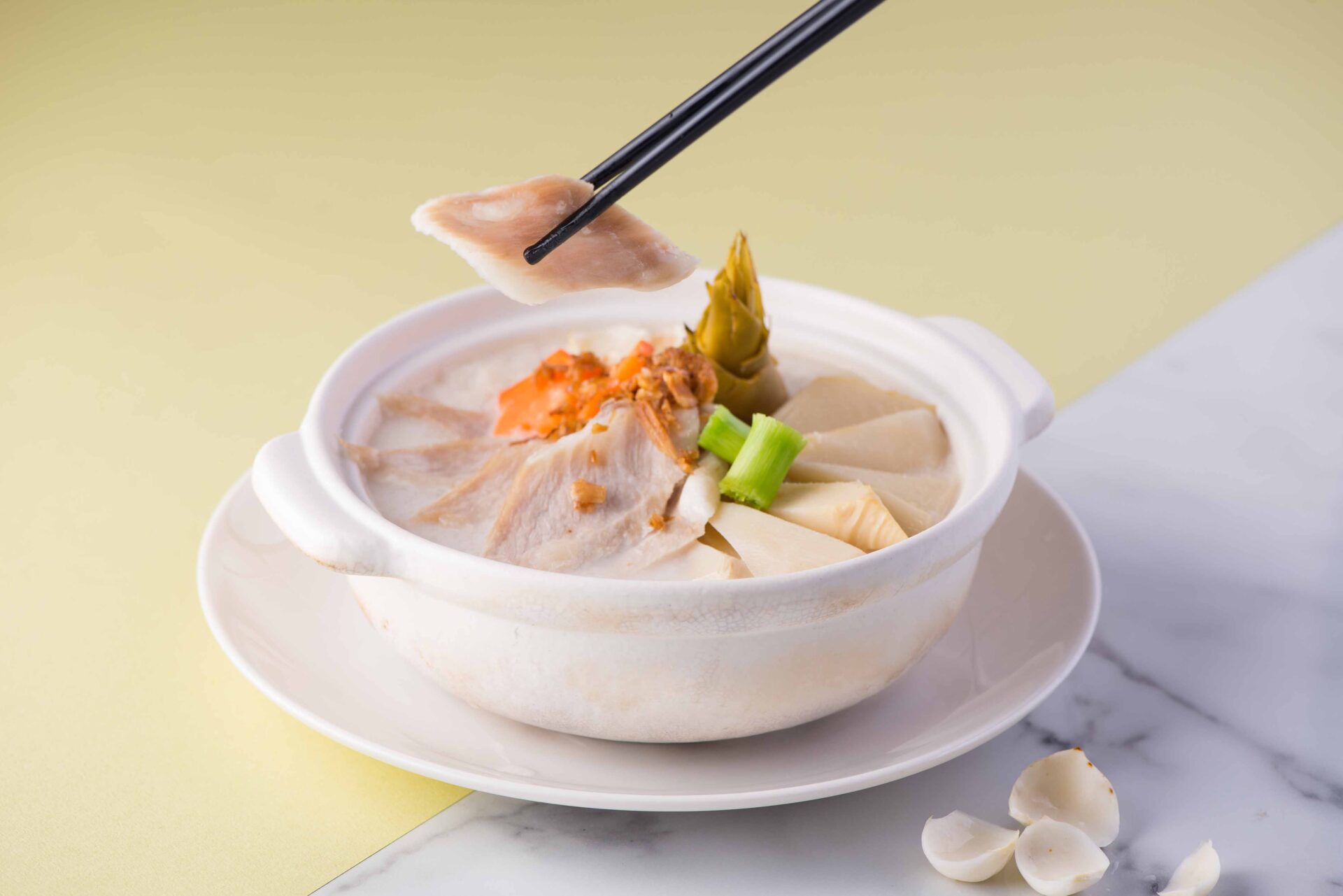 春筍百合豚片粥