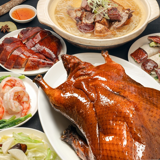 650晶華 晶華美食到你家美食平台即起至4月30日加碼推出「買」烤鴨「升級」海陸分享餐