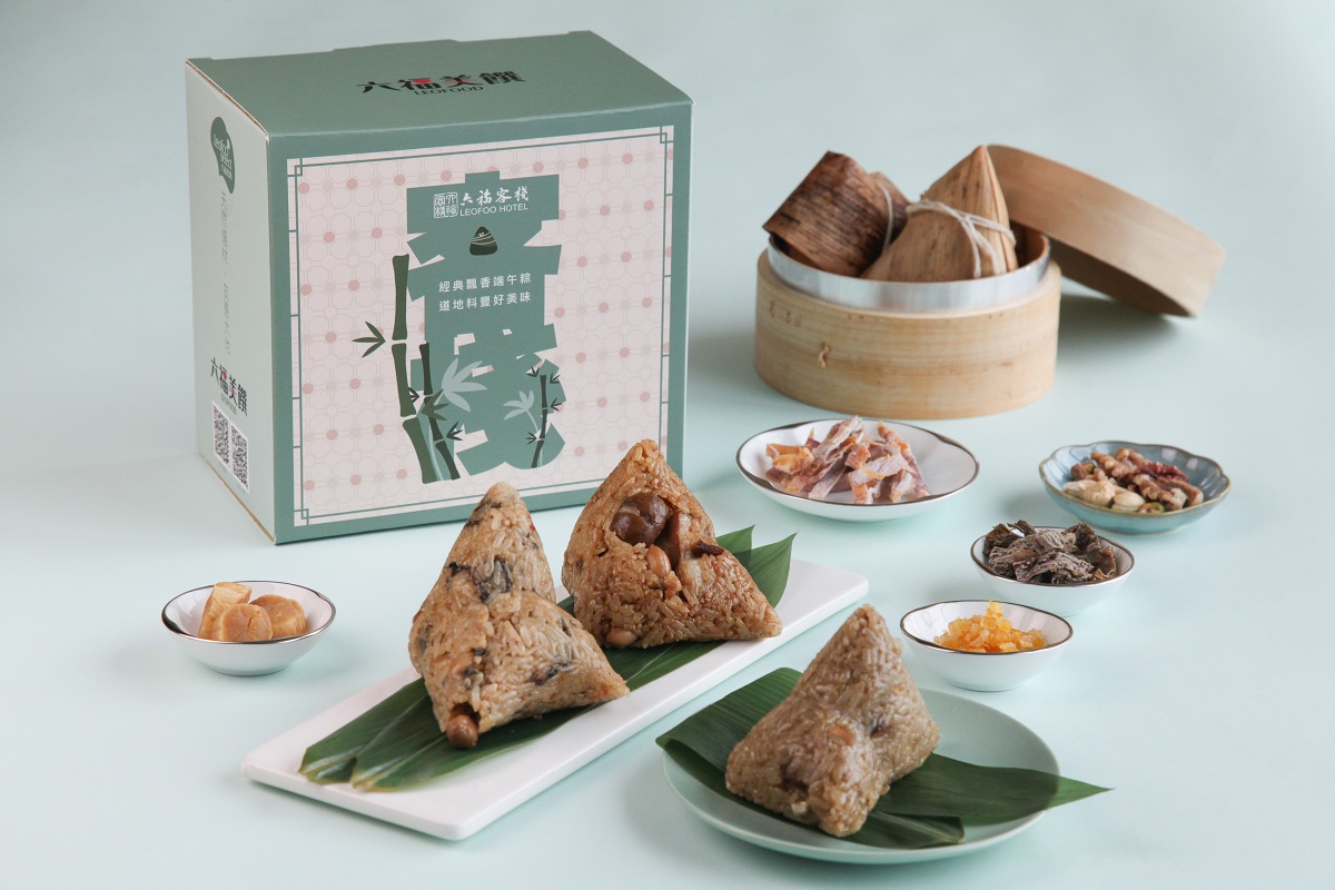 六福客棧推出「瑞兔生豐」端午粽禮，每組899元。(圖 六福旅遊集團提供