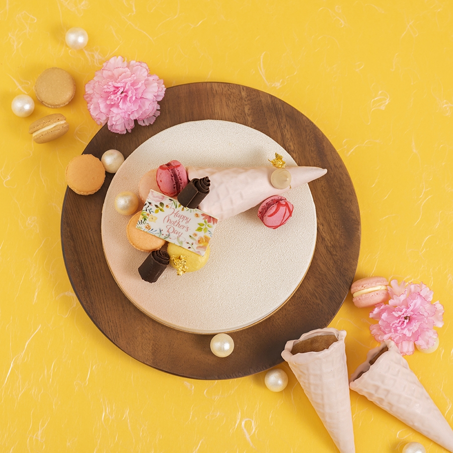 900「柚是一抹微笑」抹茶柚香冰淇淋蛋糕(7吋1,980元)