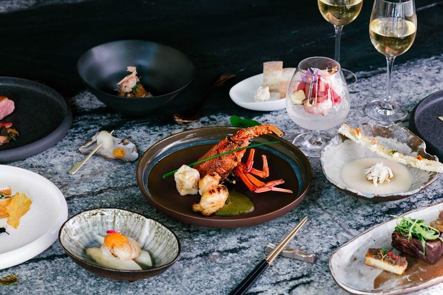 900圖說 礁溪老爺岩波庭揉和日法升級無菜單料理饗宴