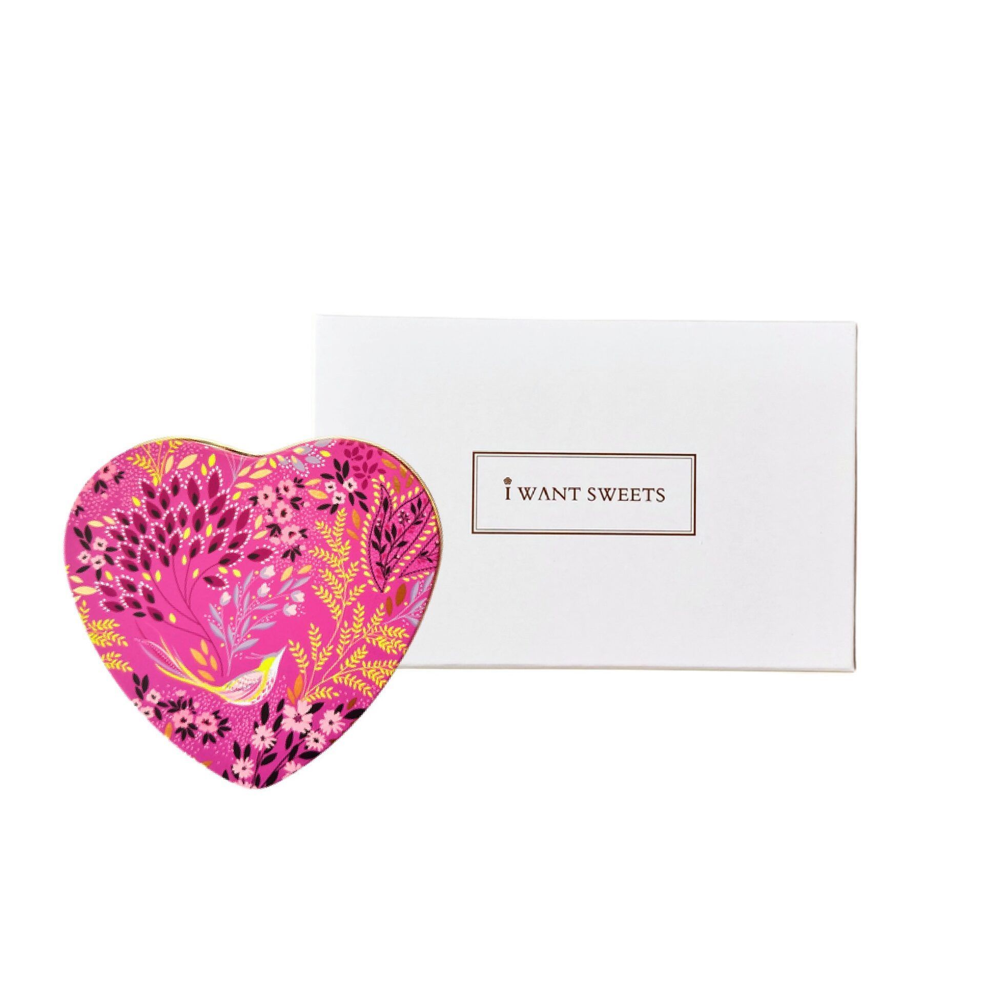 微風情人節：微風南山 英國糖果屋sara Miller哈維里花園心型糖果盒 推薦價520元