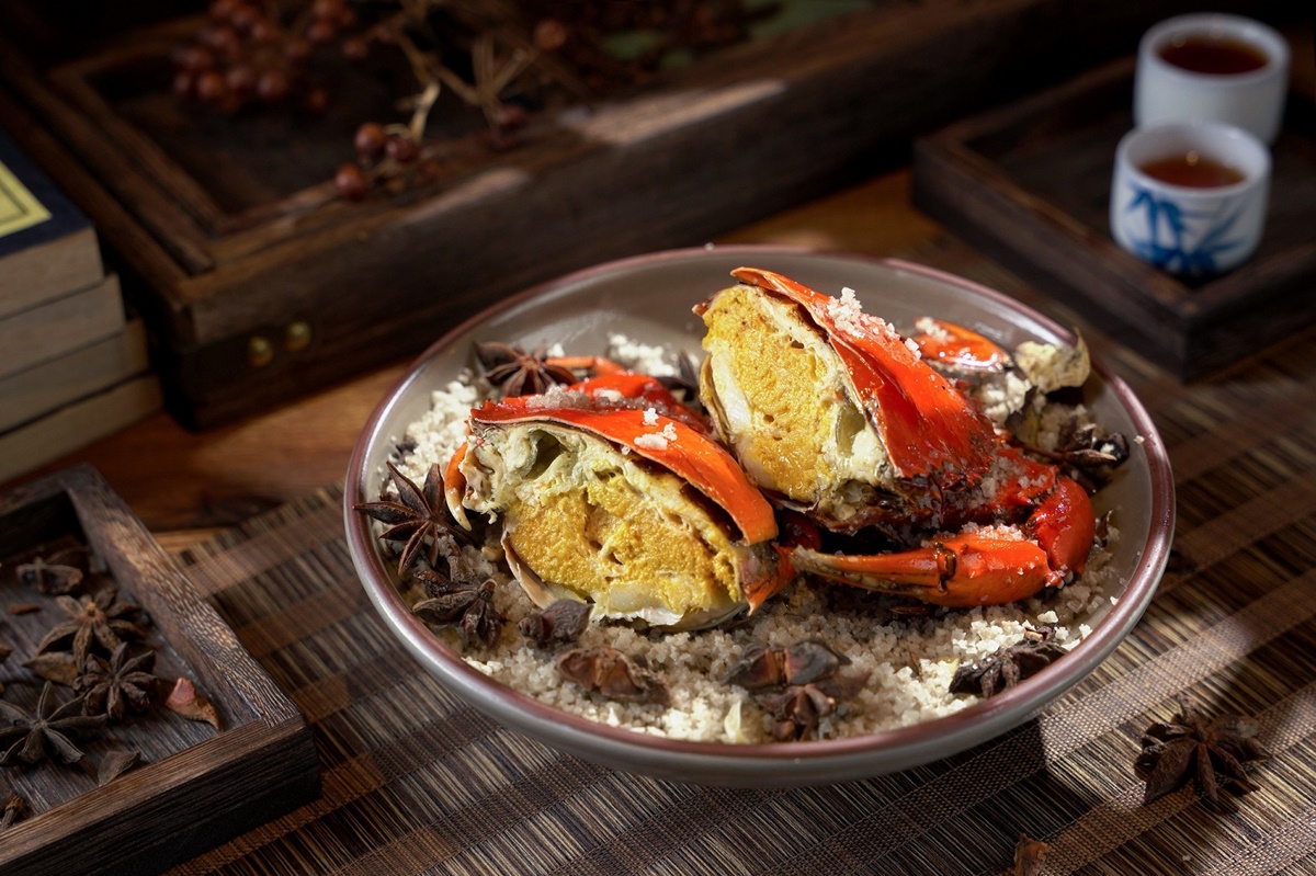 圖說(一) 油鹽焗處女蟳