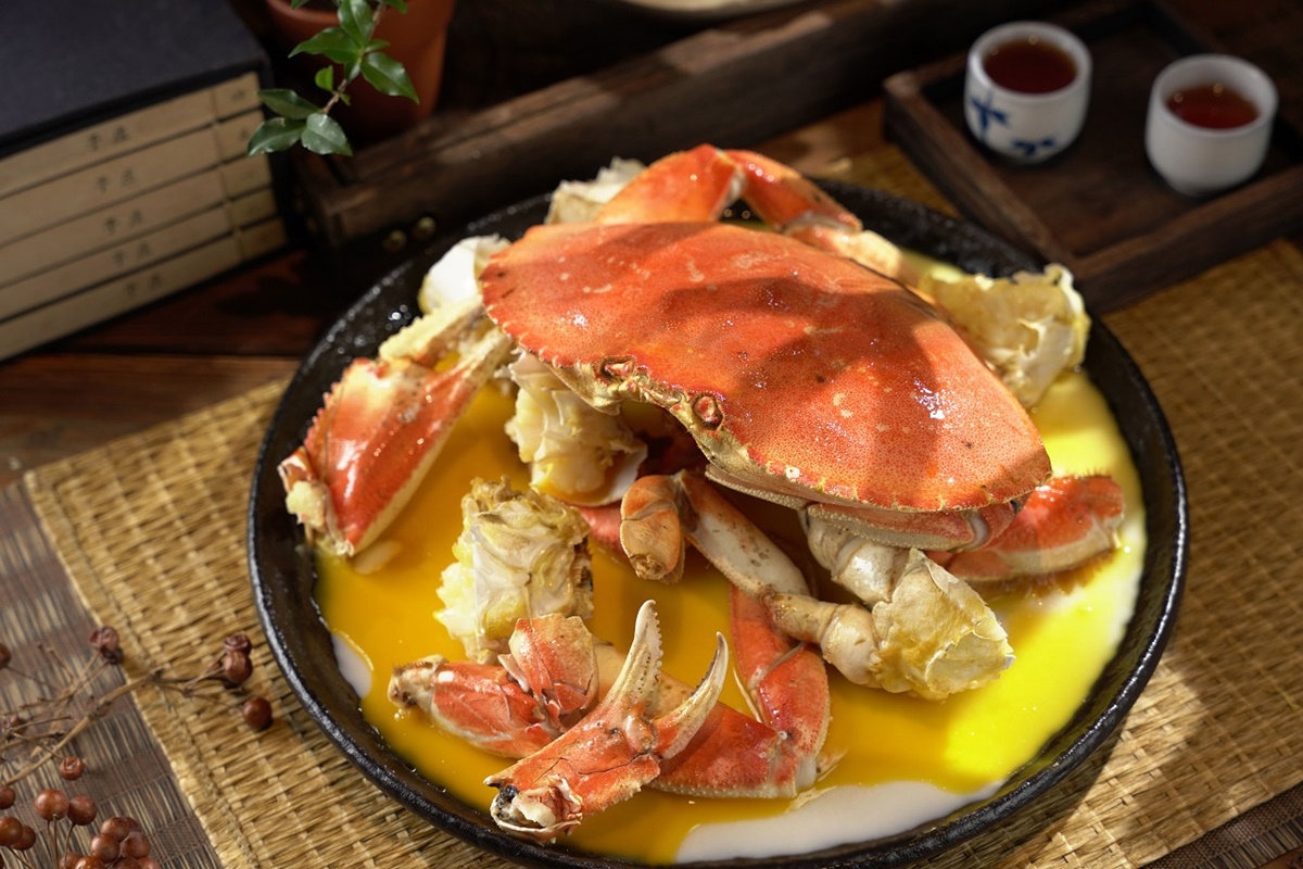 圖說(三) 花雕酒蛋蒸黃金蟹