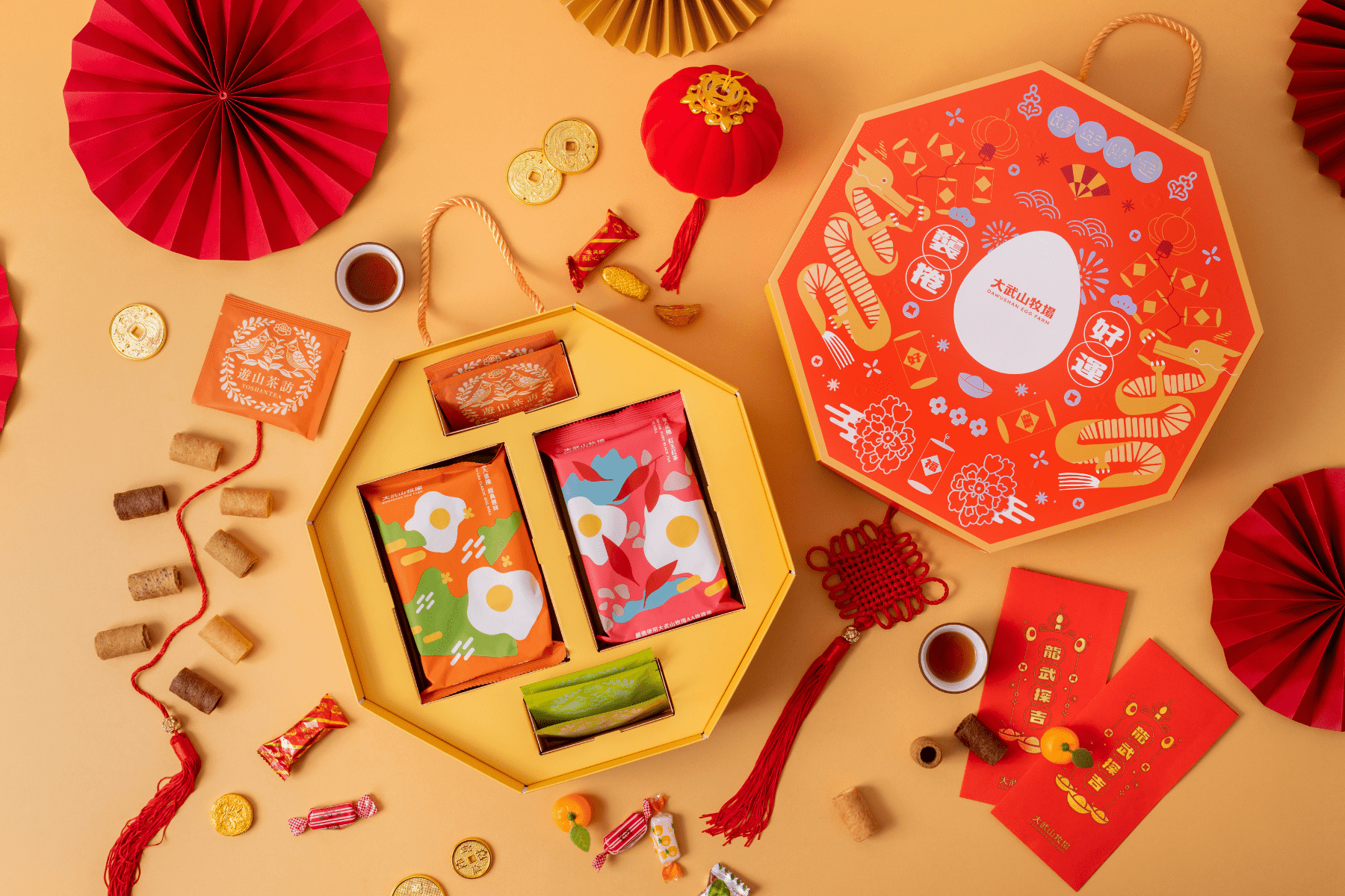 【大武山牧場】悅舞龍年 蛋捲禮盒 1