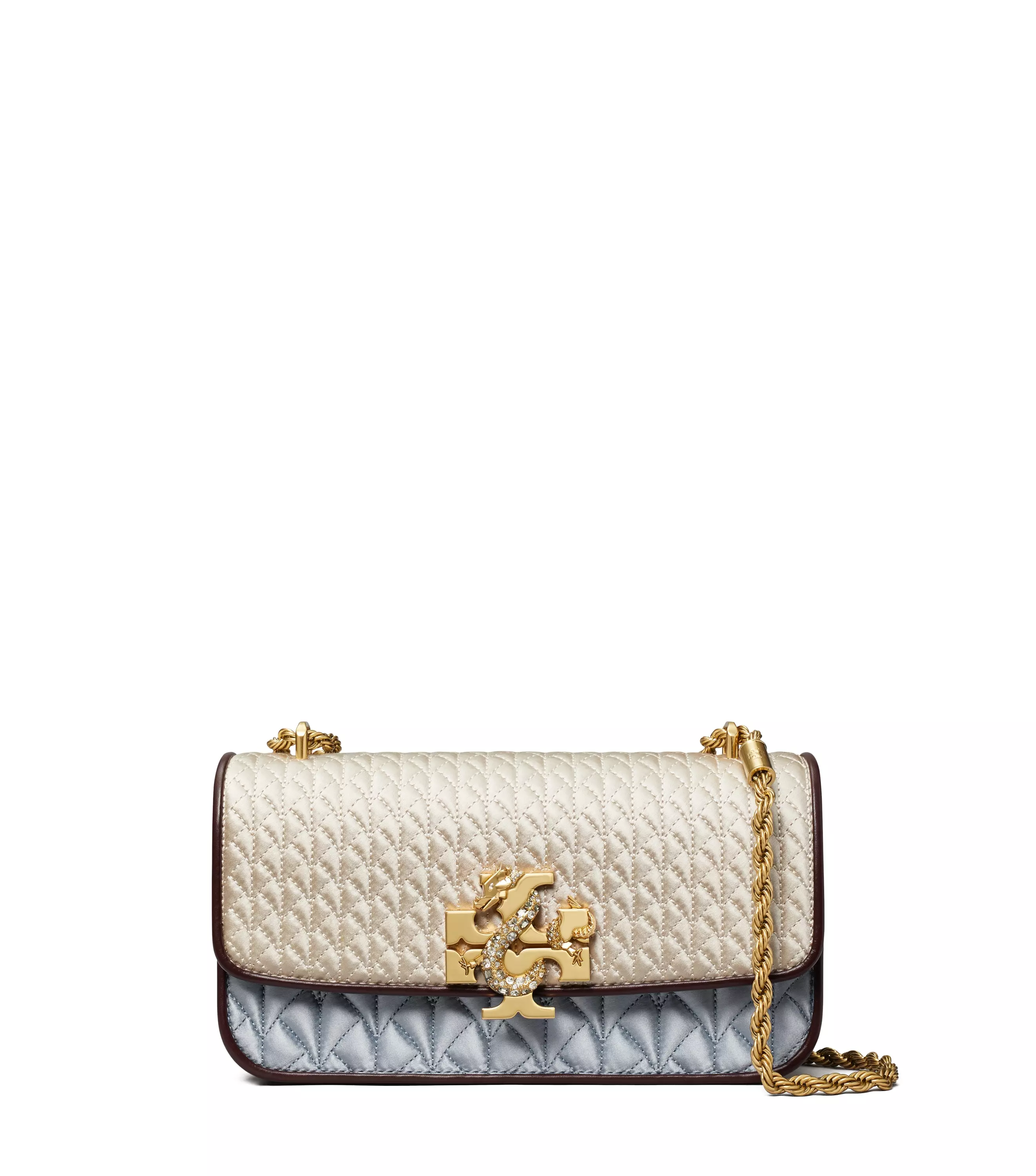 【tory Burch 】2024龍年新春系列tory Burch 龍年膠囊系列 Eleanor 小號矩形肩背包 (拼色) Nt$32,900