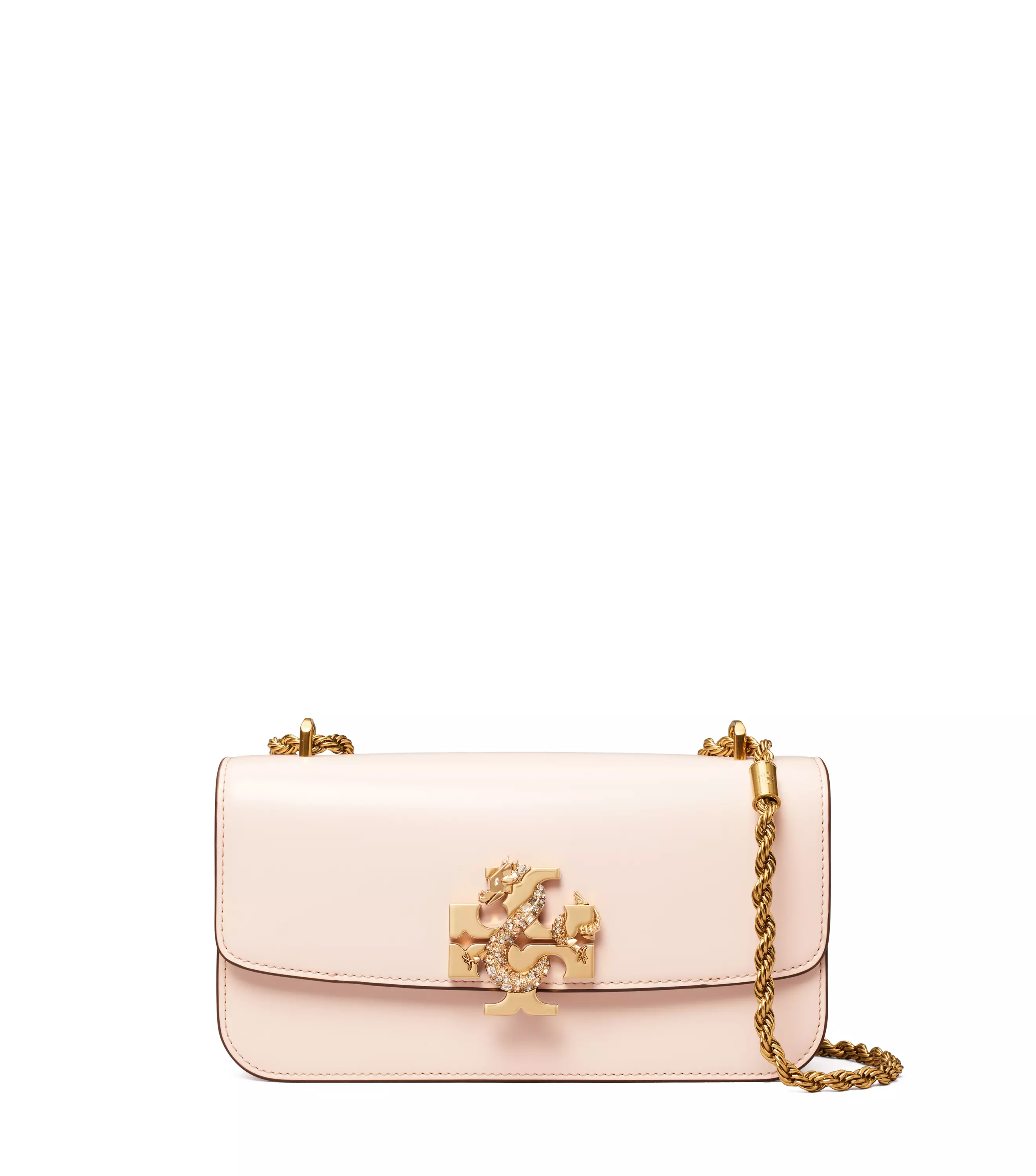 【tory Burch 】2024龍年新春系列tory Burch 龍年膠囊系列 Eleanor 小號矩形肩背包 (淺粉色) Nt$32,900