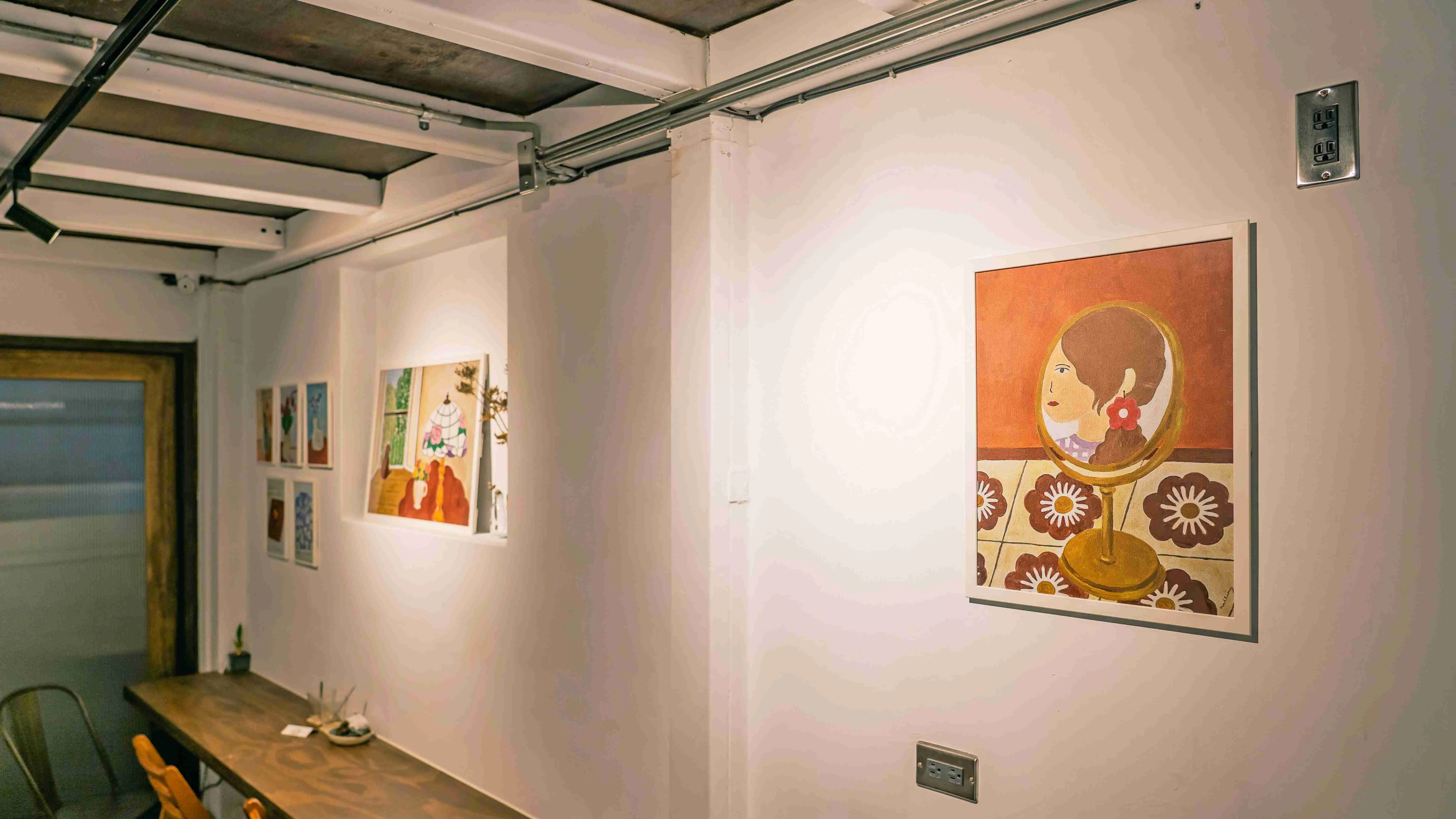 【naiting與她的創作】個人畫展 自己的房間, 展出地點：台北吃咖chikafe 1 15 1 28, 2024 Photos By Liam Chen(2)