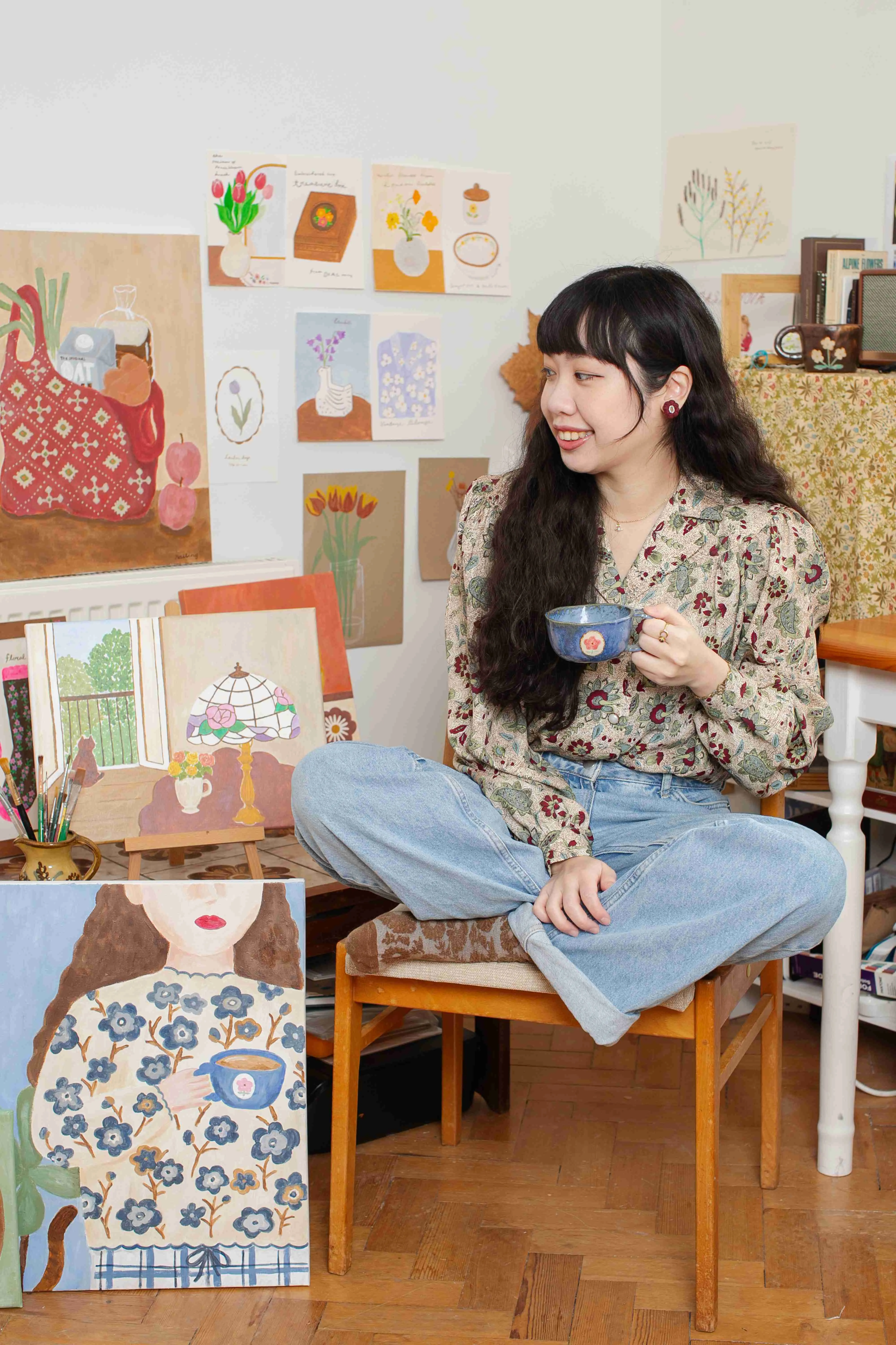 【naiting與她的創作】naiting以及他與畫作裡同款手作的馬克杯 2