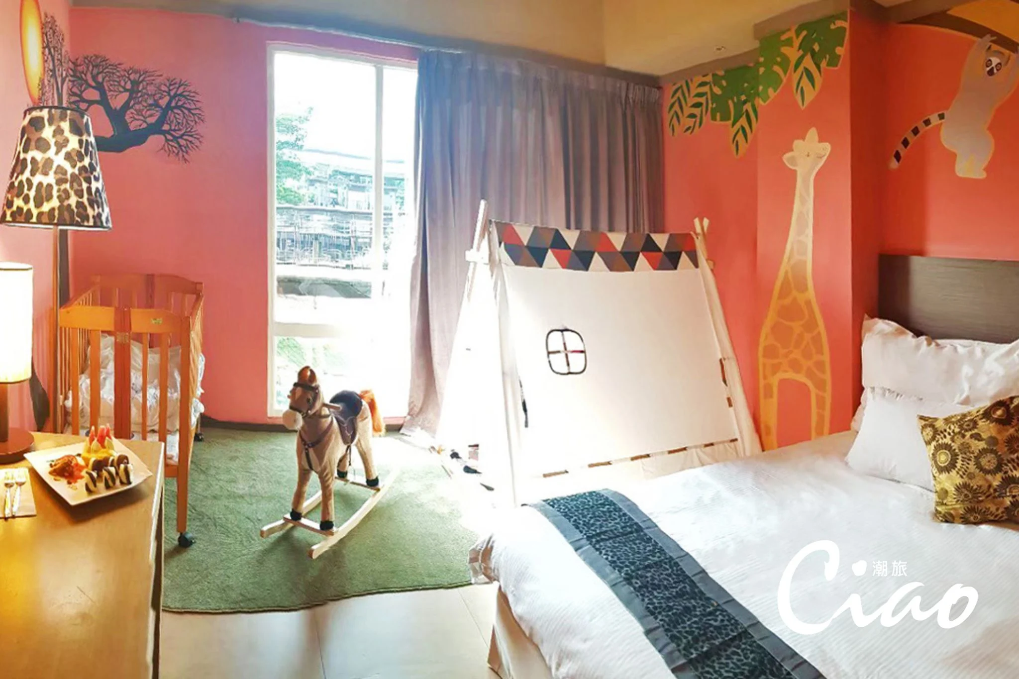 【關西六福莊】「寶貝探索主題房」給孩子原野探遊的樂趣。