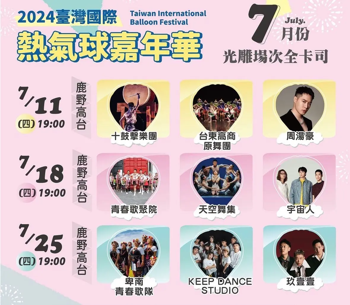 2024台東熱氣球嘉年華表演時程表1