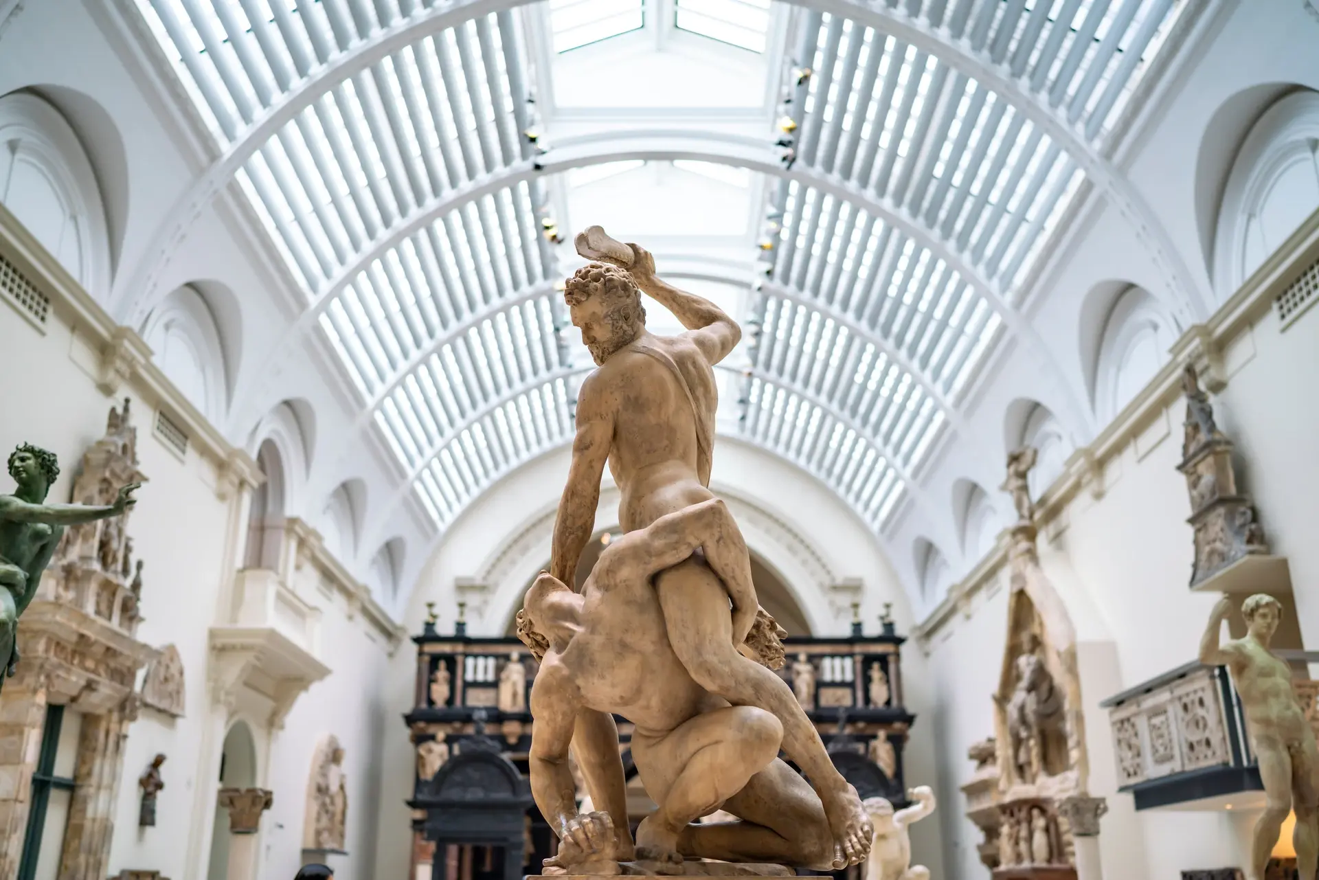 英國倫敦10 圖說 維多利亞和艾伯特博物館內部一隅