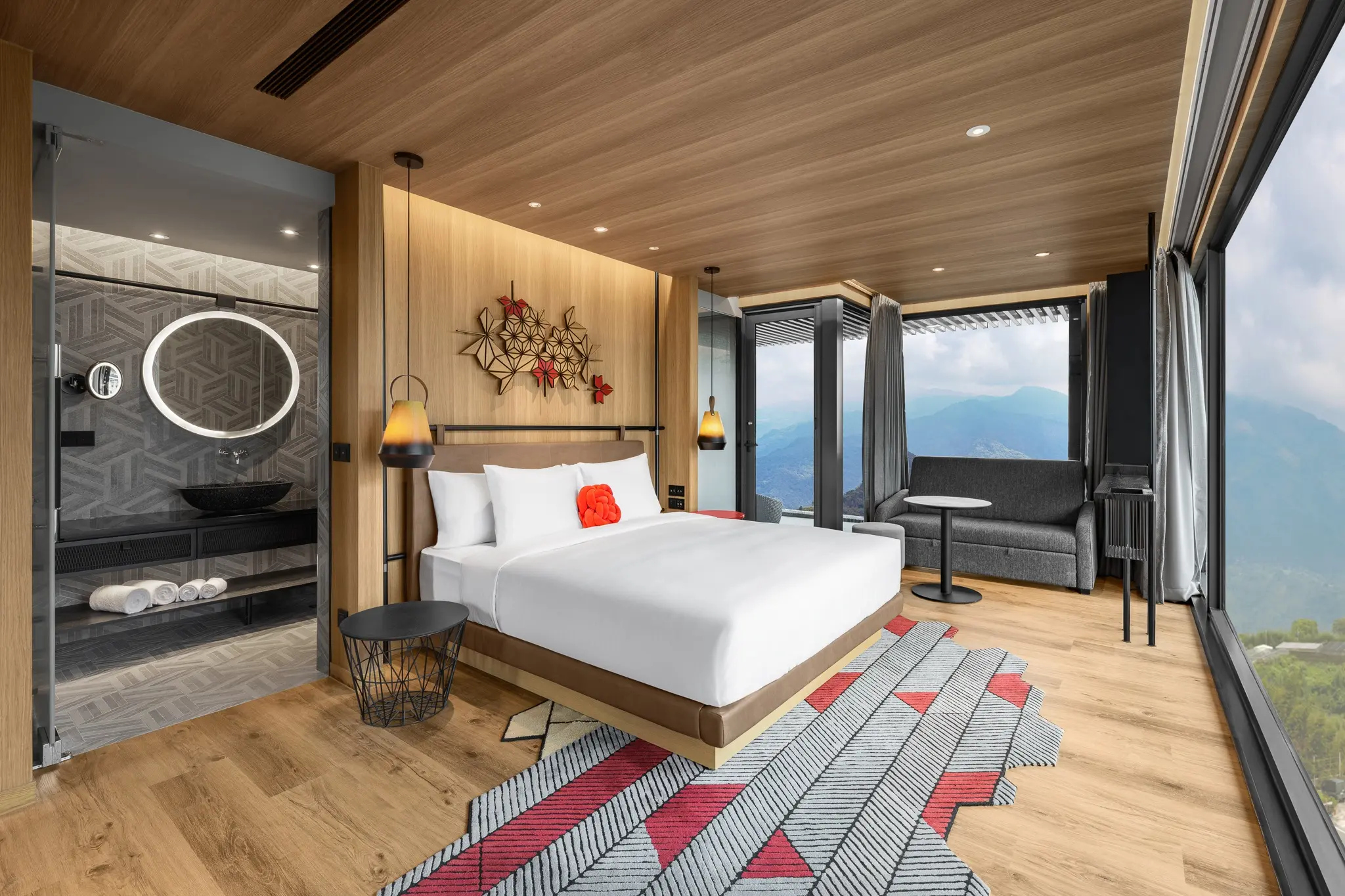 【阿里山英迪格酒店】豪華房 臥室01