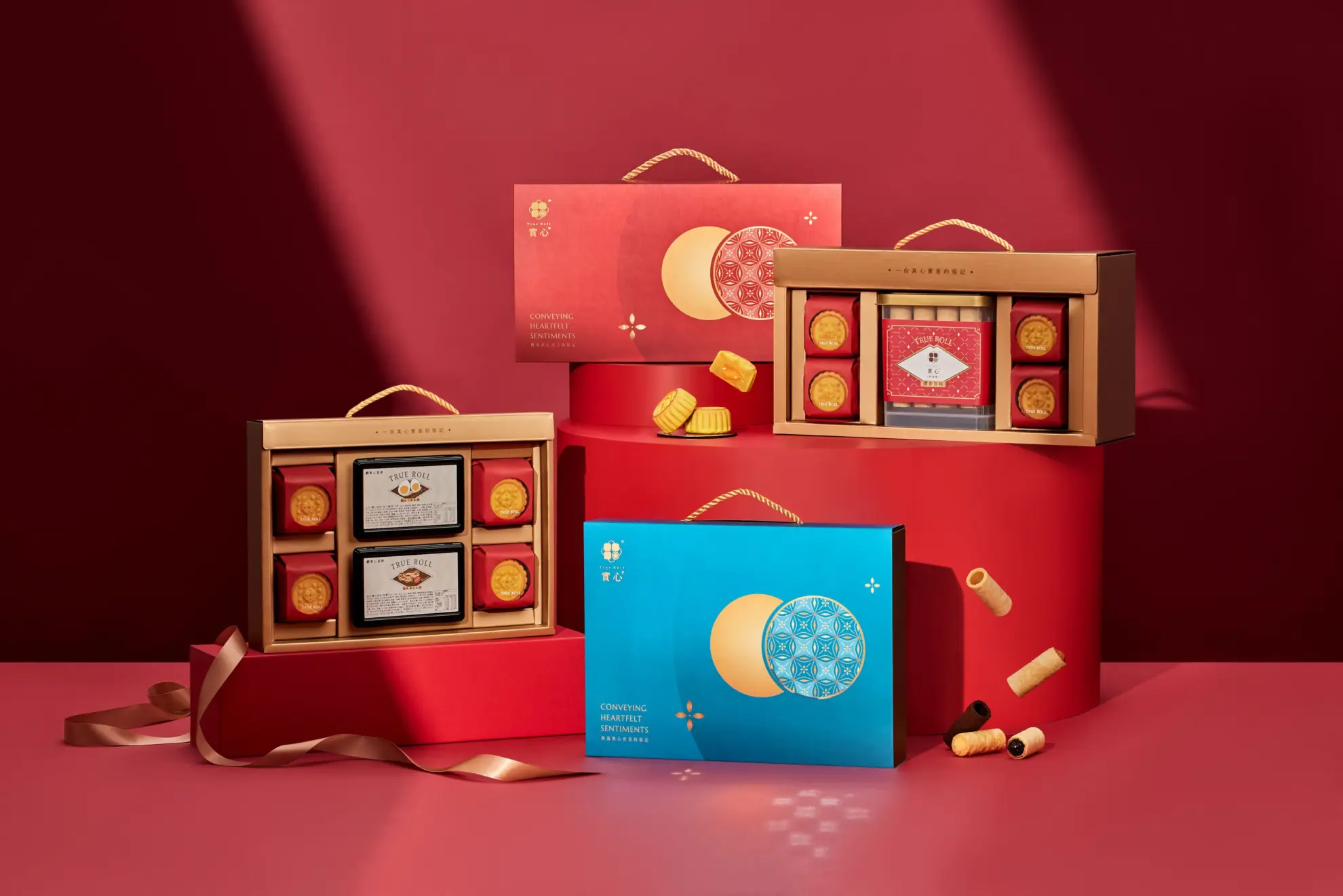 2024中秋禮盒伴手禮 實心蛋捲 2中秋韻月禮盒 實心韻月禮盒