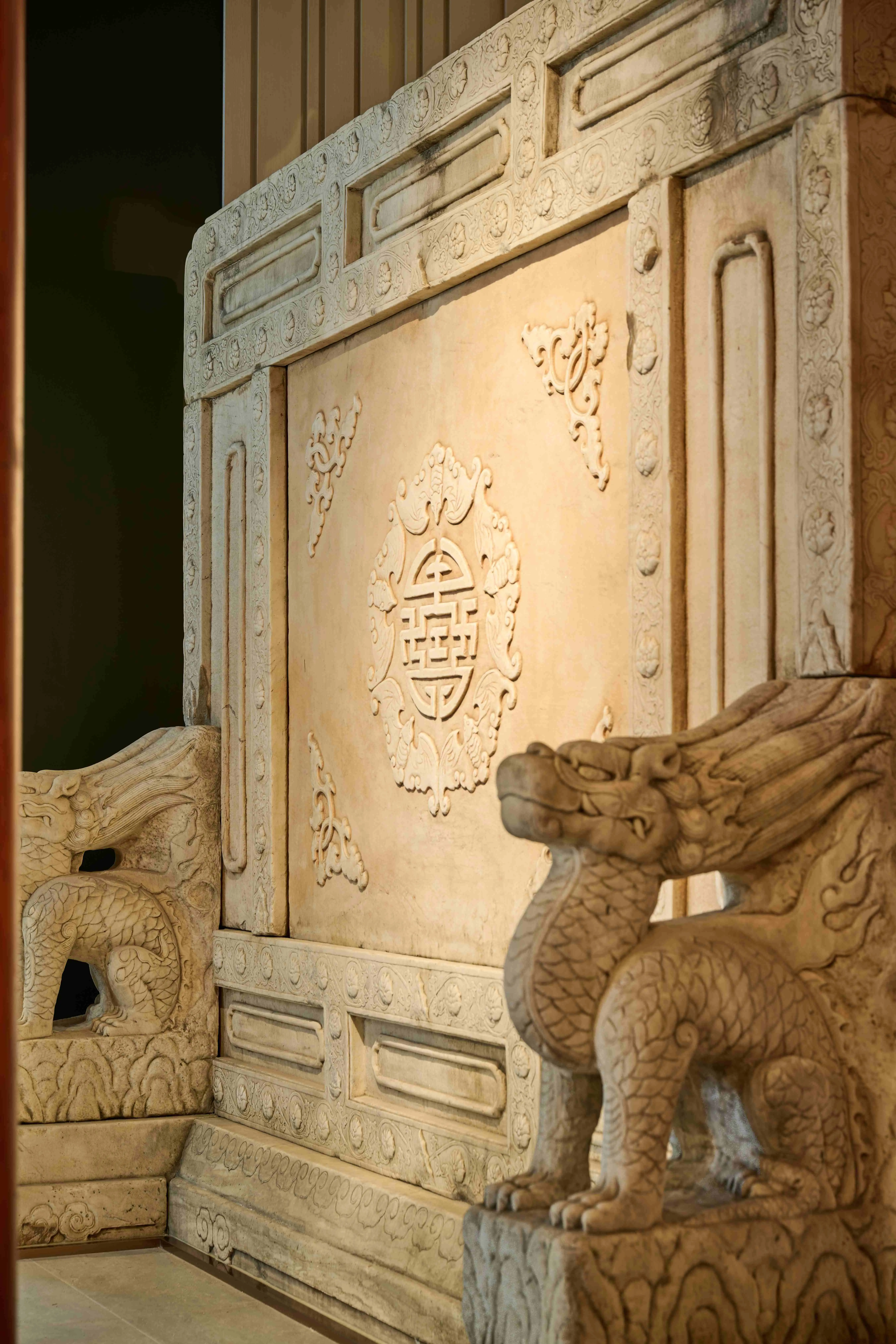 【禪燒肉】漢白石百善大照壁