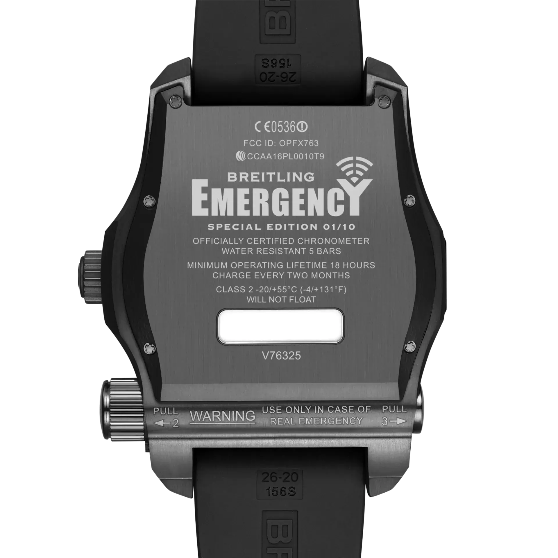 百年靈navitimer B01 Chronograph 43航空計時腕錶星宇航空特別版18k紅金款錶背。 01