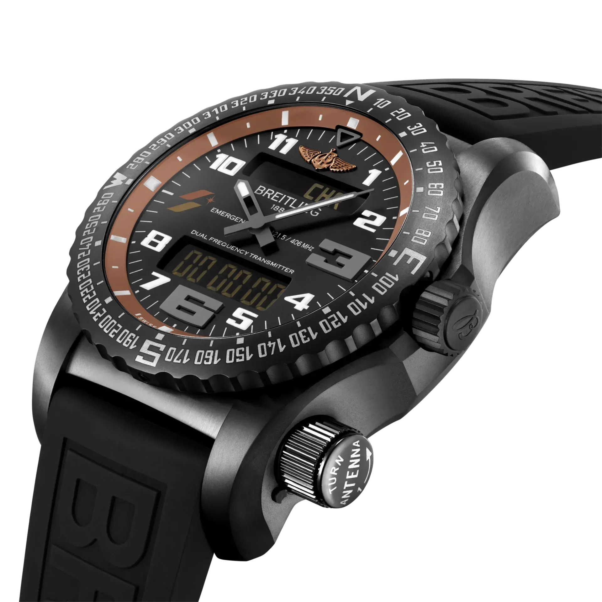 百年靈navitimer B01 Chronograph 43航空計時腕錶星宇航空特別版18k紅金款錶背。 01