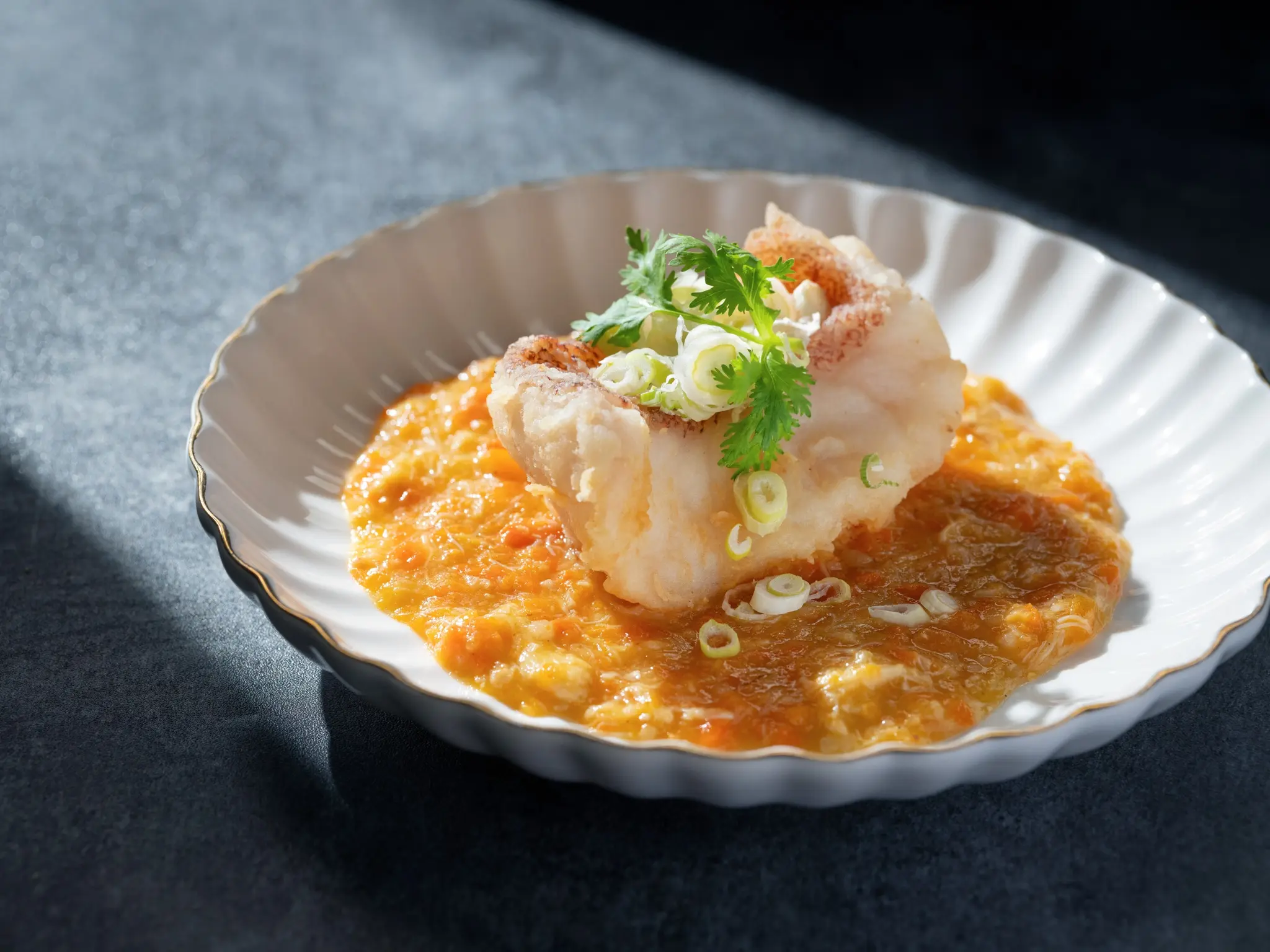 【捌伍添第】蟹粉扒星斑柳