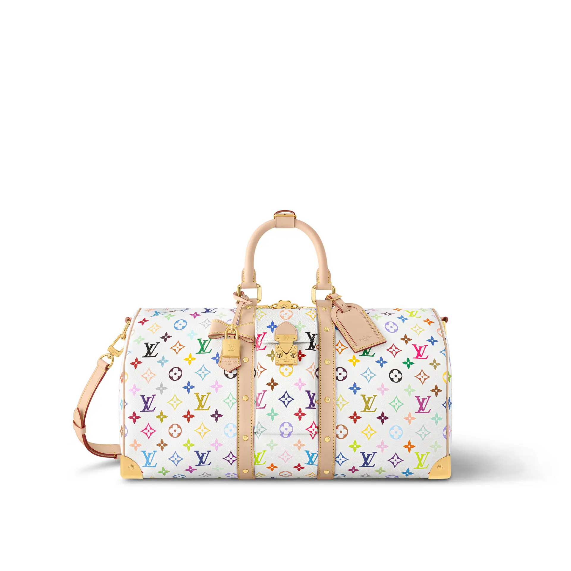 Louis Vuitton × Murakami 聯名keepall Bandouliere 45 旅行袋 Nt156000