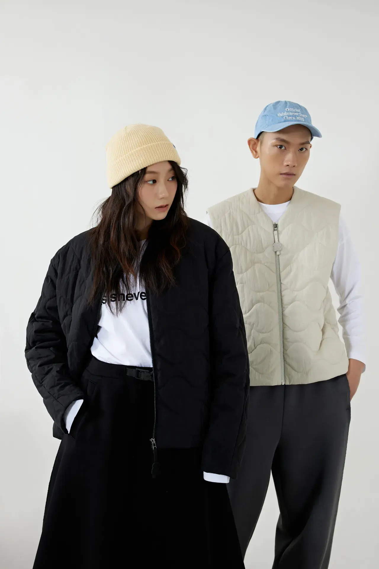 5 Radiantsphere中性款絎縫壓紋外套 2色 售價5500 背心2色 售價3950