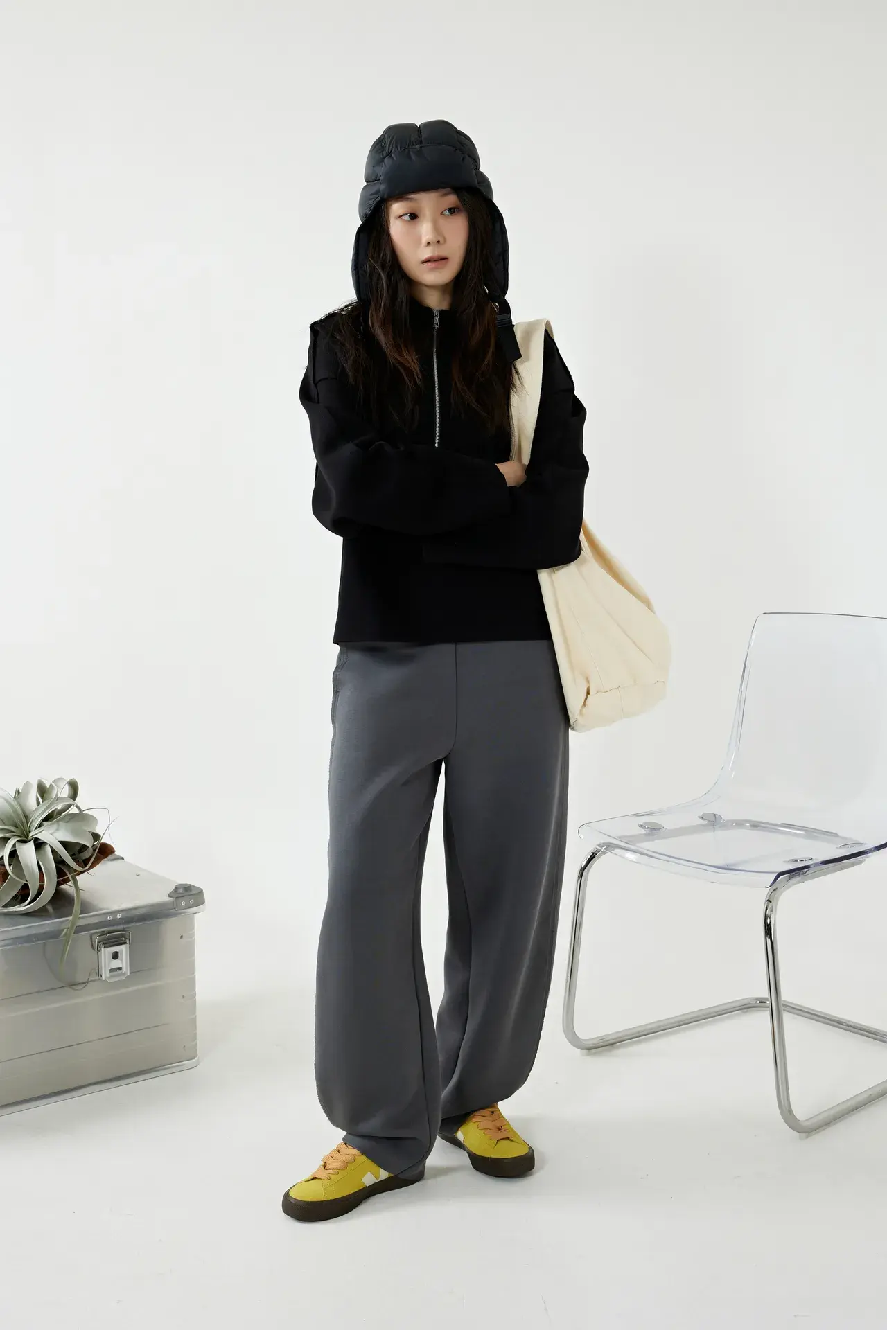 6 Radiantsphere女款半拉鍊挺版連帽衛衣 2色 售價2950