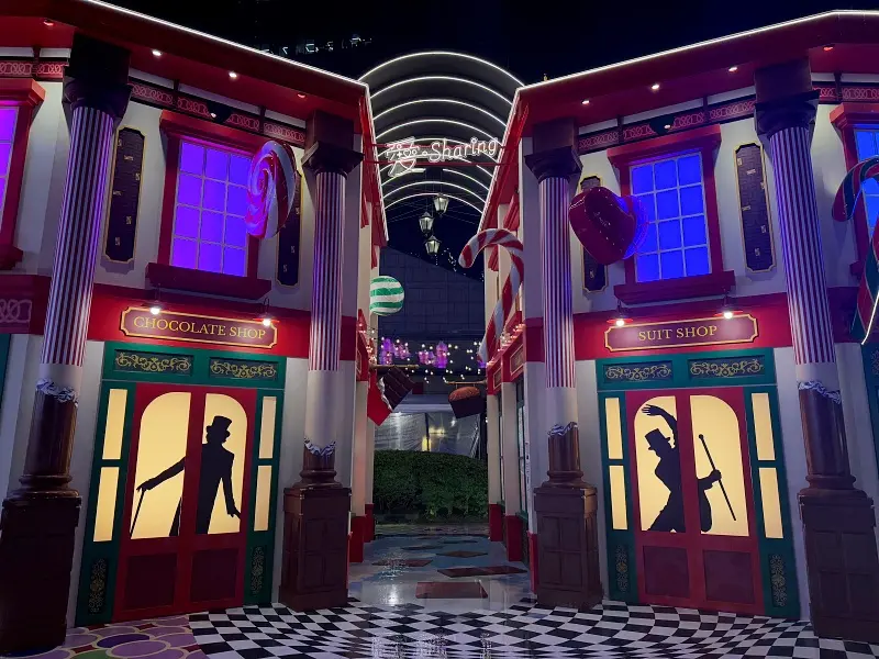 台北統一時代【周羿庭攝】晚上的倫敦奇幻冒險市場