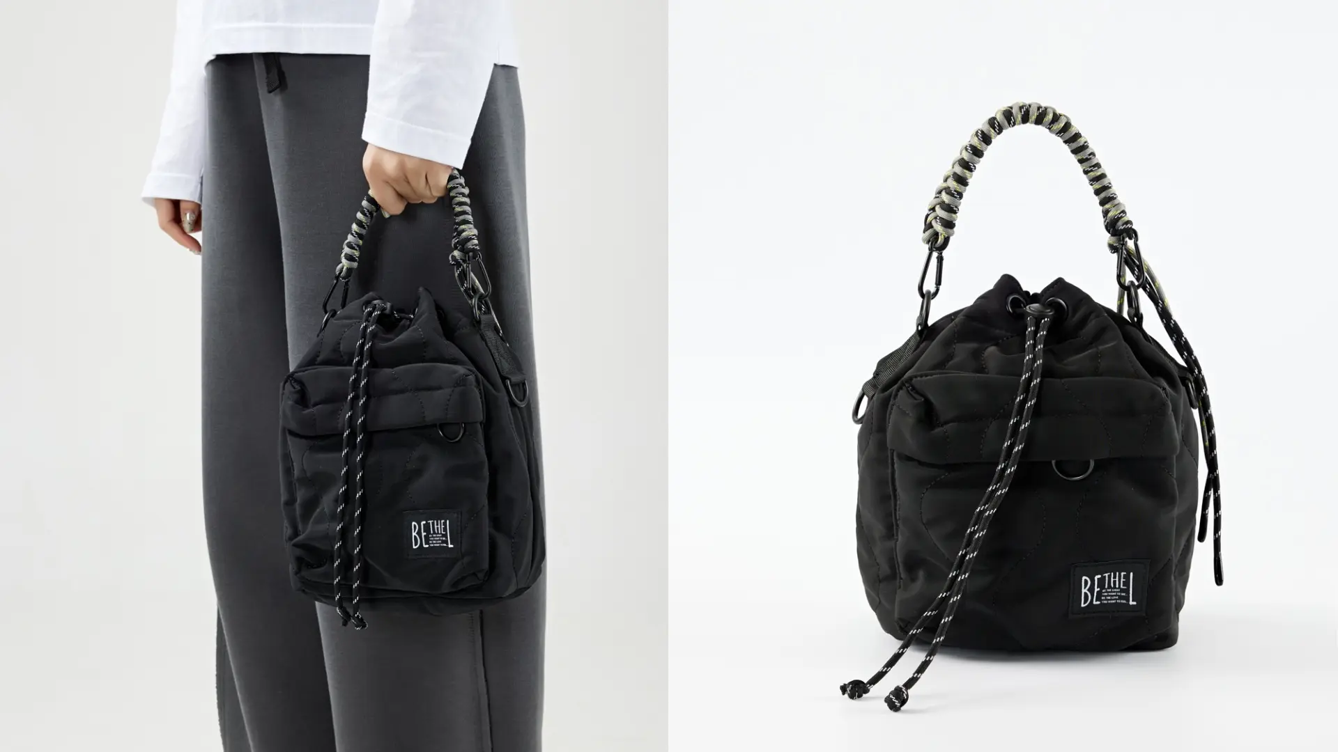 8 Bethel 手工繩結束口三用背包 2色 售價2000