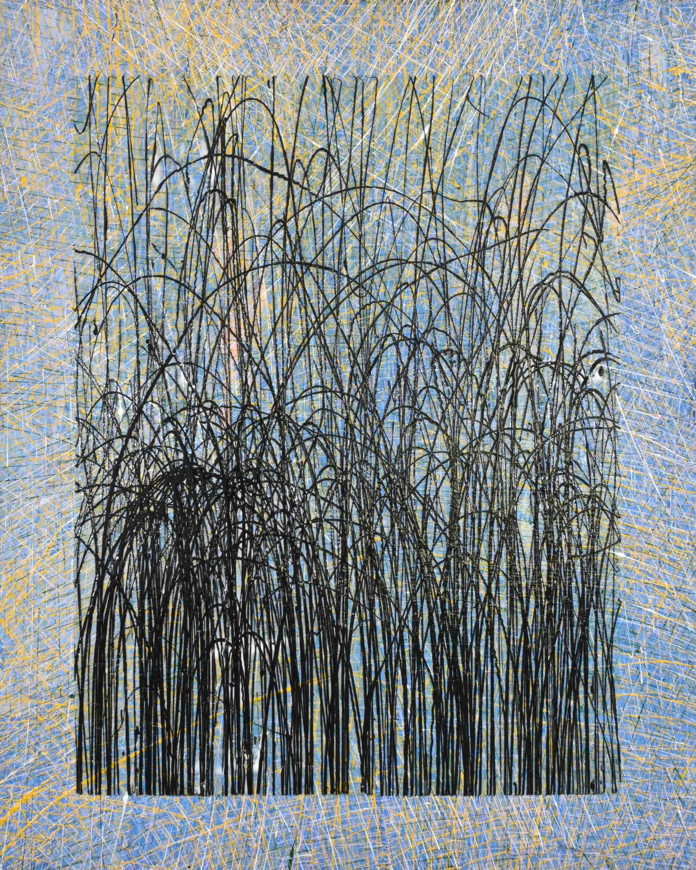 Top 10 十大亮點作品【kim Hwan】《mind Spectrum Tangle》 Mixed Media On Canvas 複合媒材 90.9 X 72.7 Cm 2024