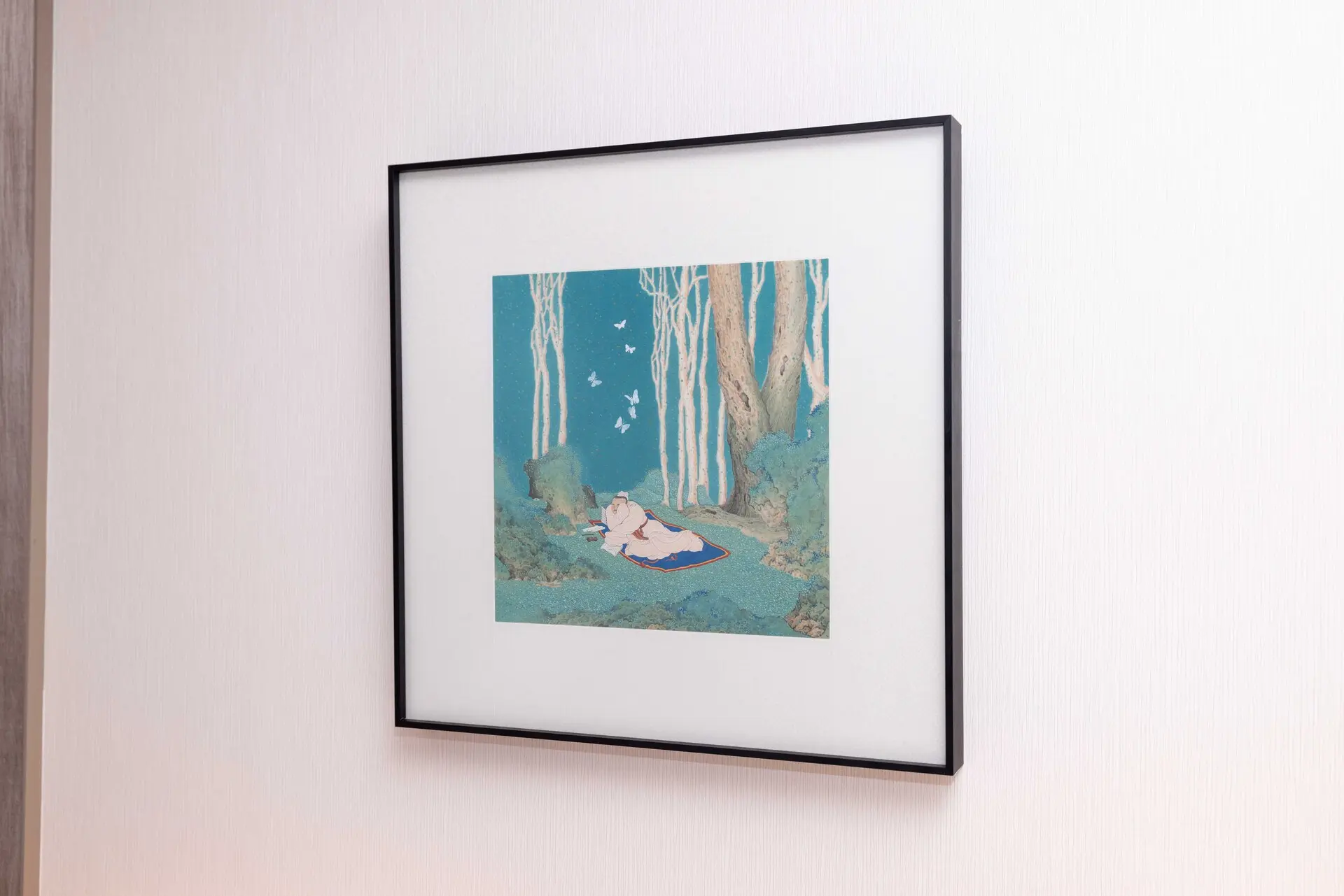 One Art Taipei 2025 藝術台北「新賞獎」【琂樂堂 李育昇】《軼事系列6 蝶夢》 30 X 30 Cm 設色、絹本、框 2024