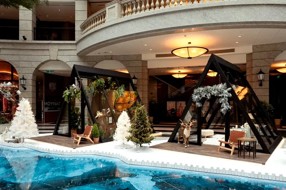 白雪聖誕秘境【bellavita寶麗廣場】玻璃溫室造景