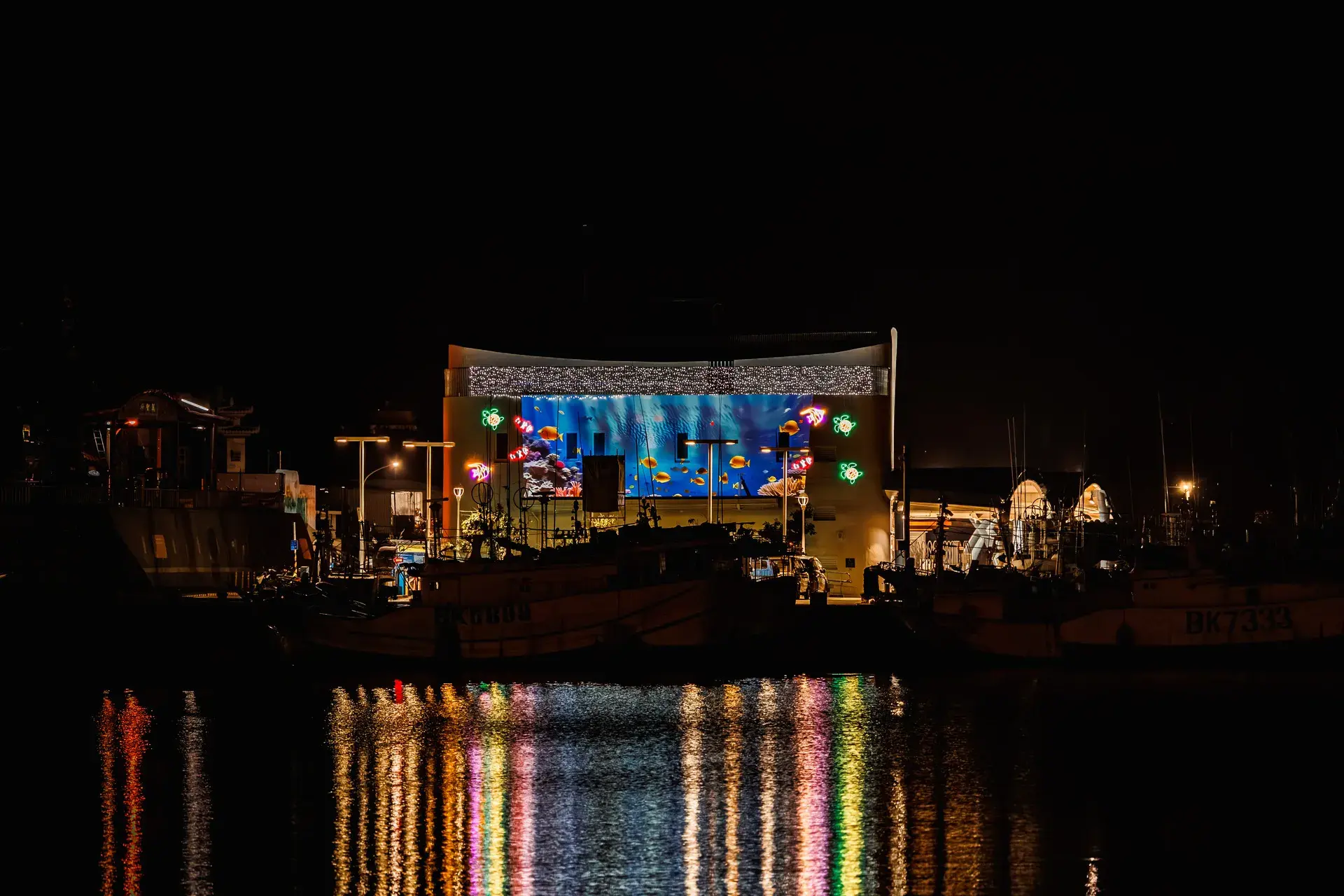 屏東漁港曖曖在海邊光影藝術7.琉球鄉琉球新漁港