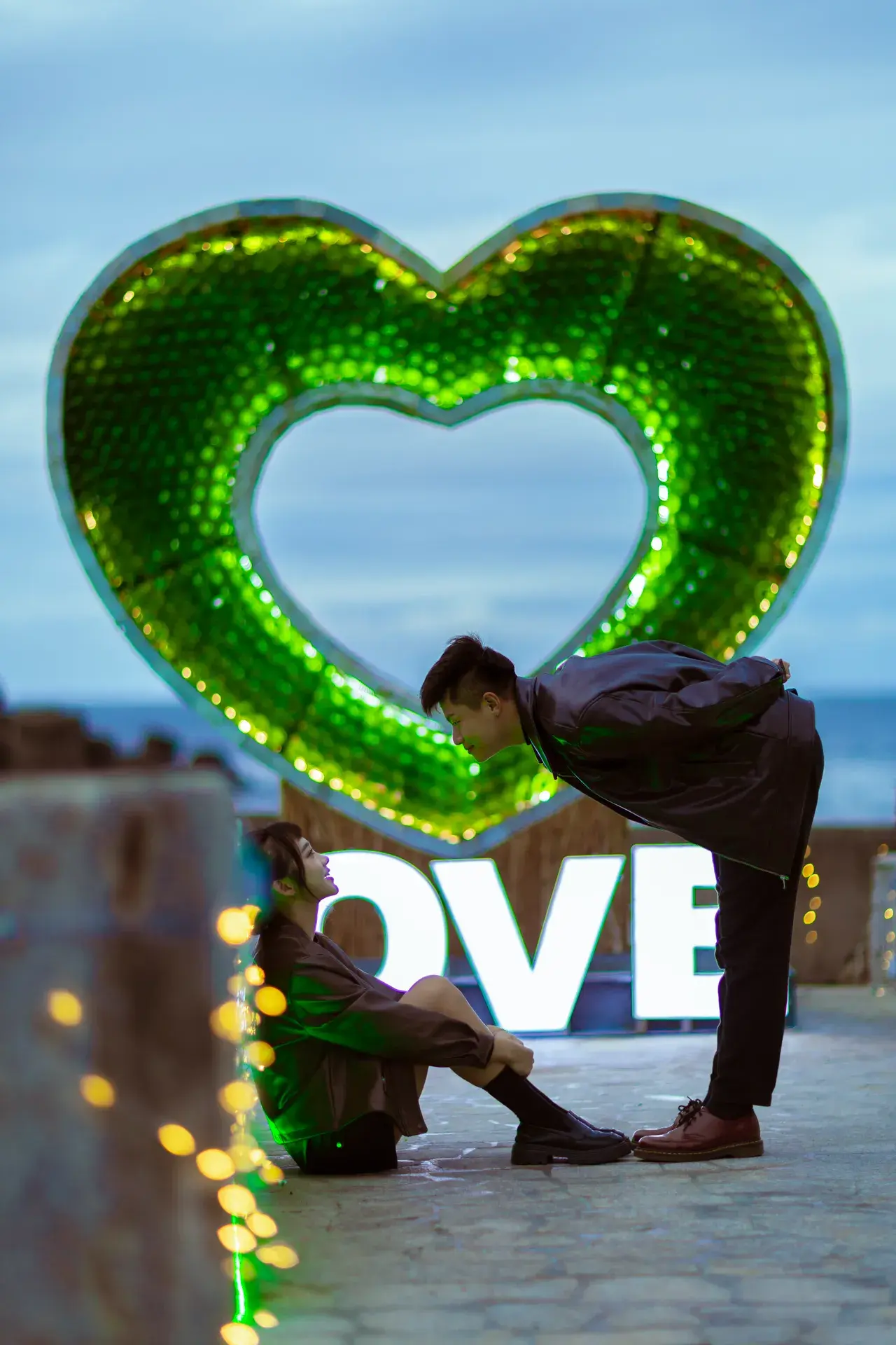 屏東漁港曖曖在海邊光影藝術2.恆春鎮紅柴坑漁港