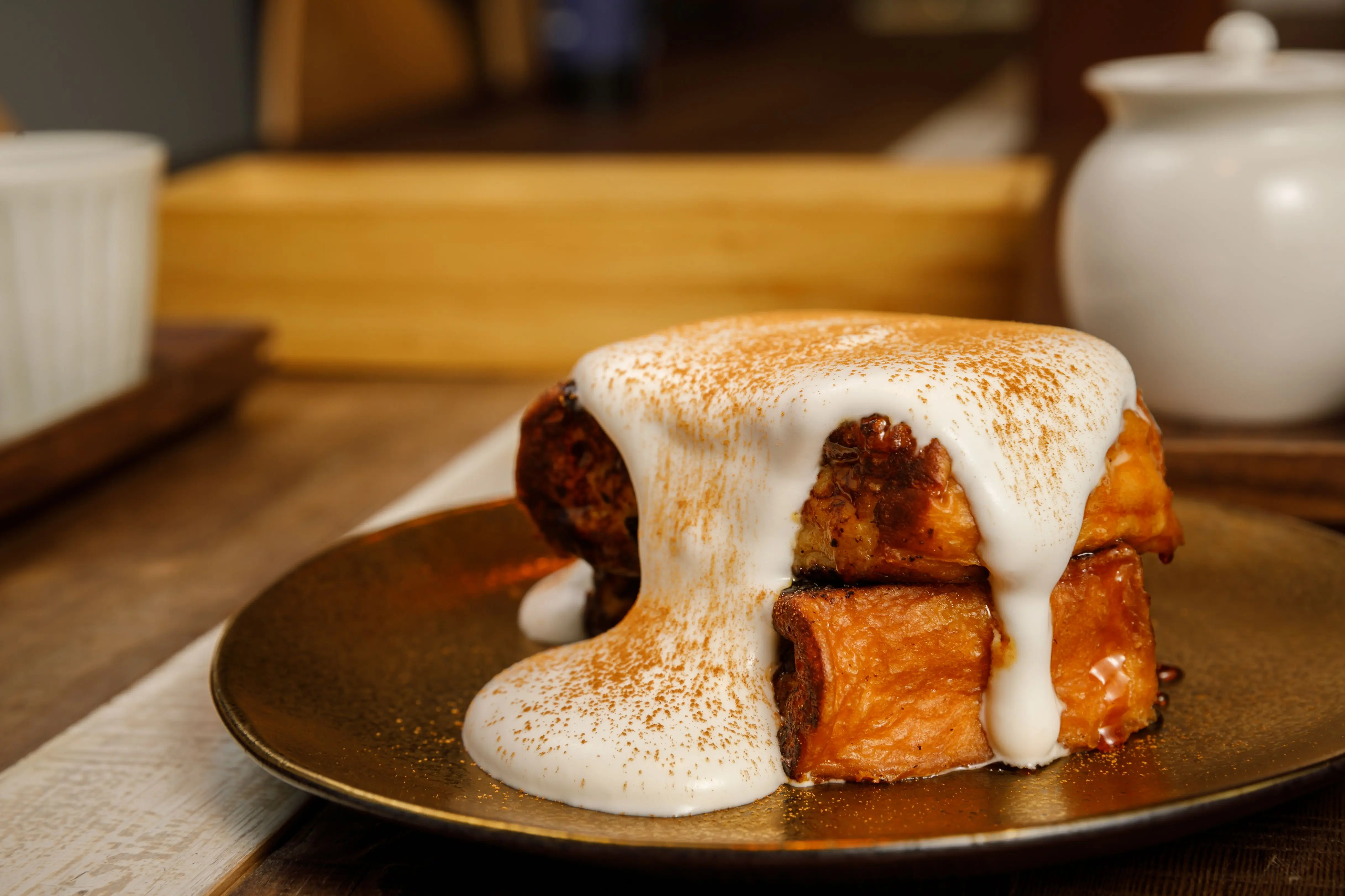 小小樹食0km山物所【小小樹食0km山物所】下午茶中必嚐的甜點就是法式吐司。