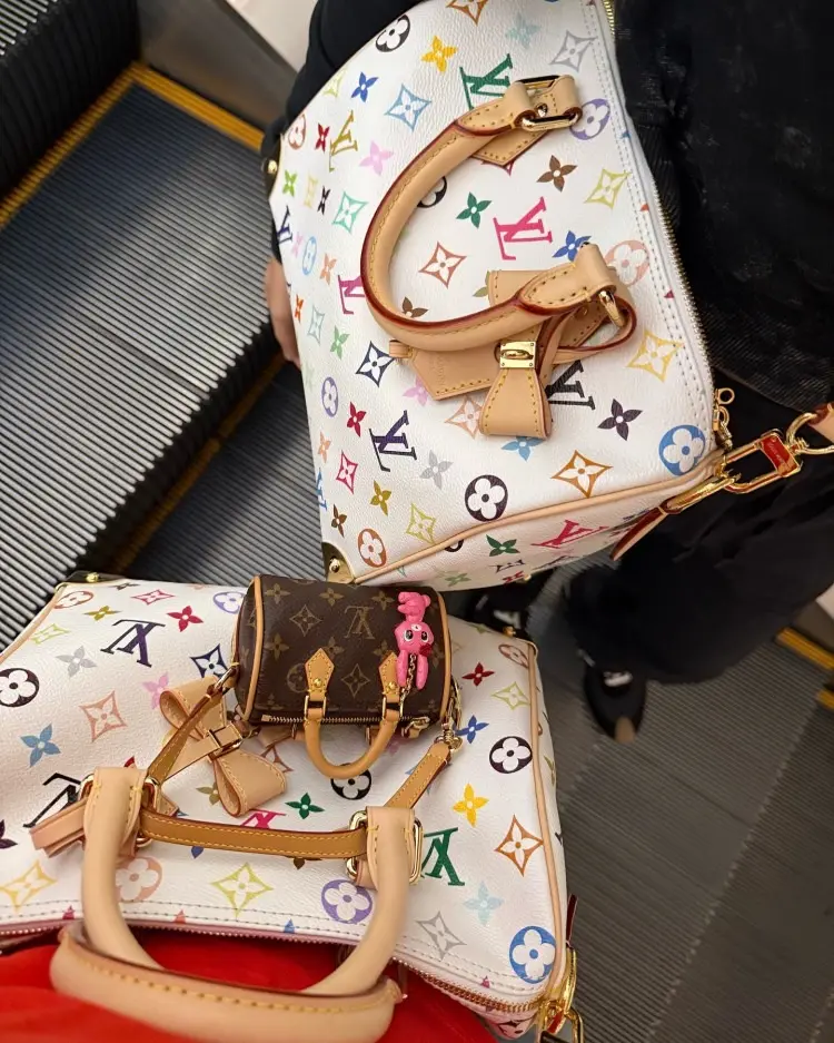 2025精品包推薦 Lv X村上隆 Nano Speedy【ig Lalalalisa 】lv X村上隆