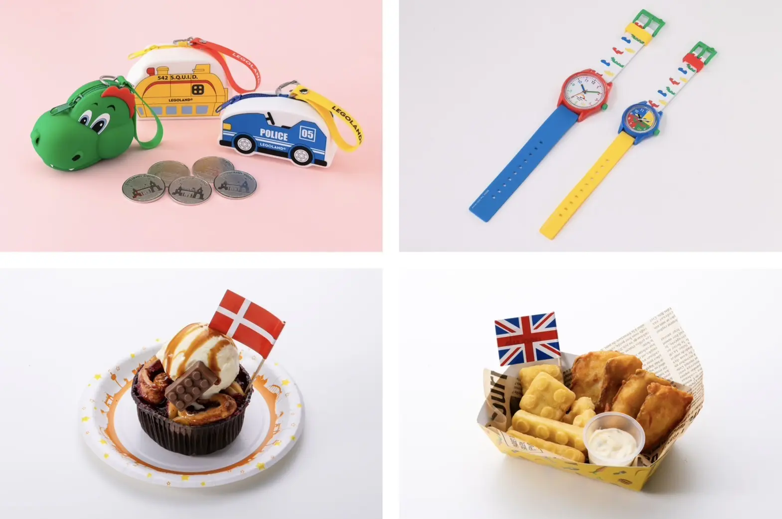 名古屋樂高樂園、日本樂高樂園【日本樂高樂園®度假村】兒童購物用品套組、樂高樂園手錶、世界美食餐車丹麥、世界美食餐車英國