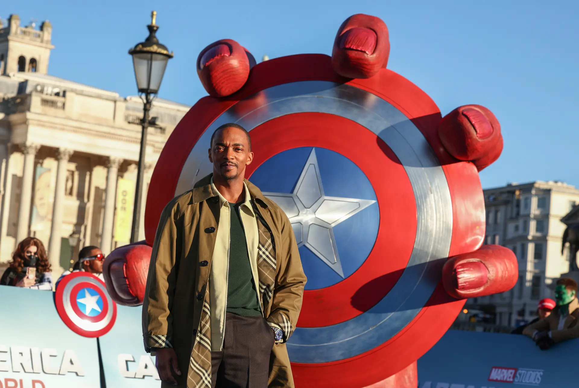 漫威影業《美國隊長：無畏新世界》英國宣傳活動安東尼麥基