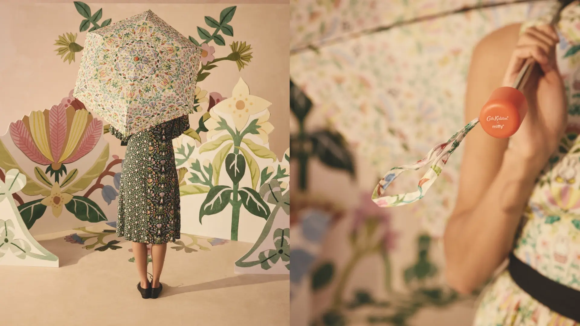 Cath Kidston X Miffy米飛兔 70週年聯名 Create With Miffy 米飛兔聯名晴雨兩用折傘 Nt1480