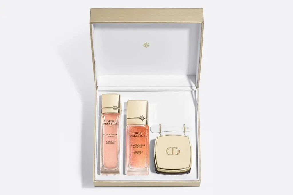 2025母親節化妝品 保養品【 Dior】玫瑰微導精露養膚組