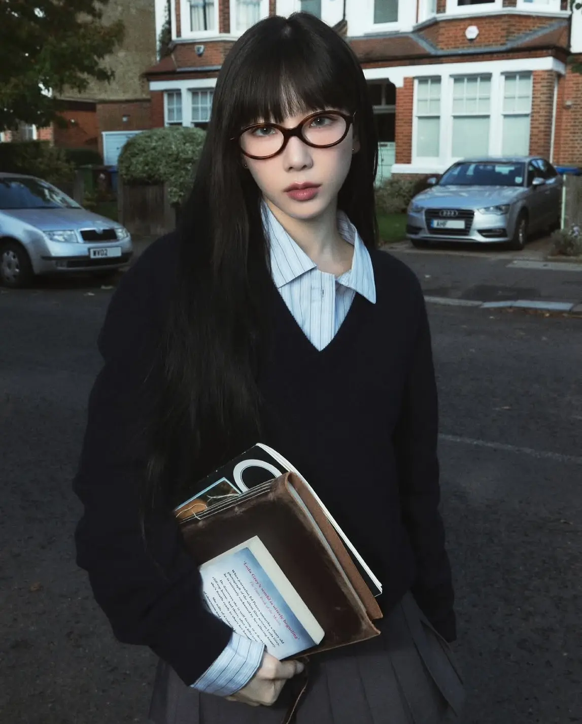 2025流行眼鏡趨勢 韓星同款【ig Taeyeon Ss】橢圓框眼鏡