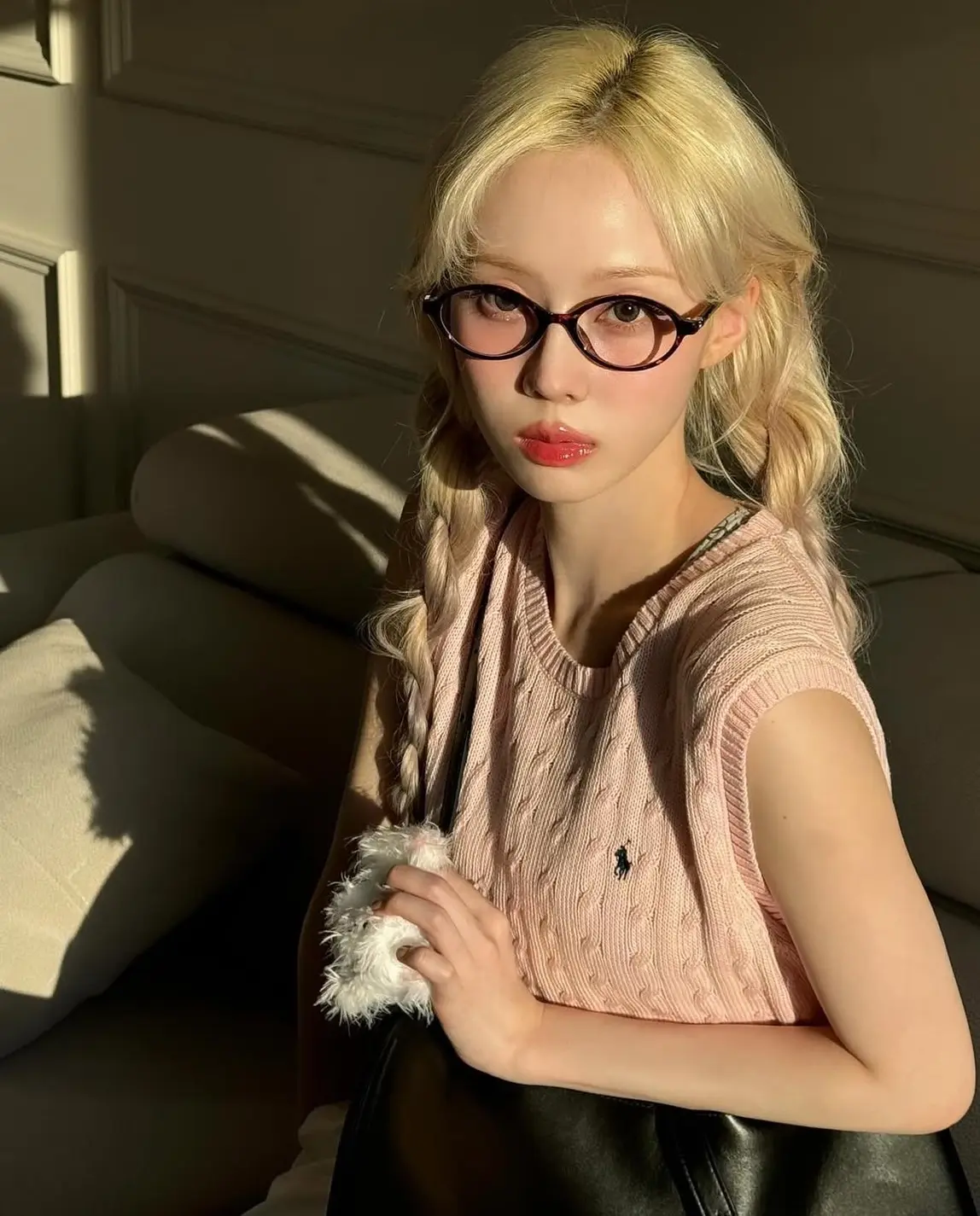 2025流行眼鏡趨勢 韓星同款【ig Imwinter】橢圓框眼鏡