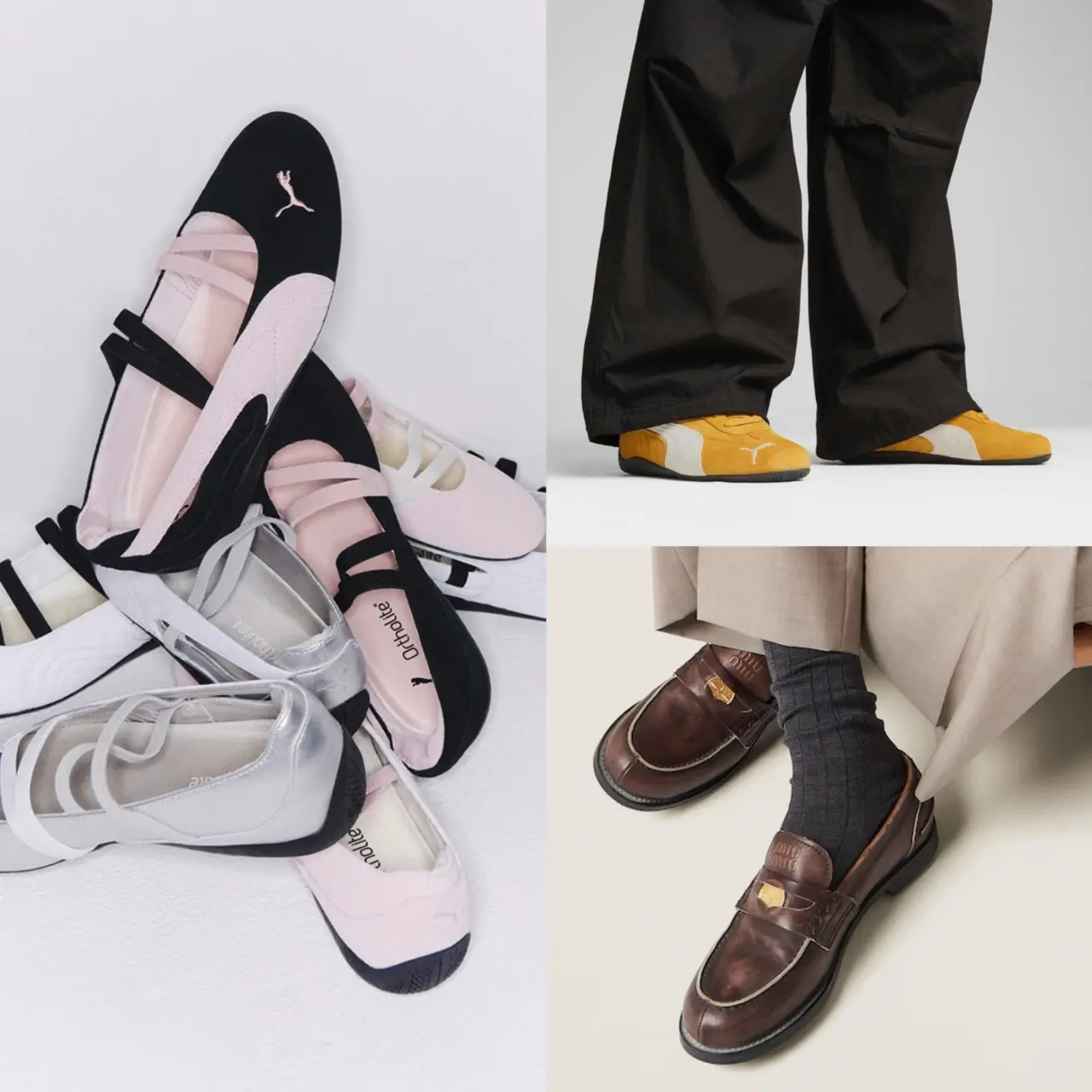 2025春夏流行鞋款 薄底鞋【 Ig Puma Kr Puma Miu Miu】puma Miu Miu