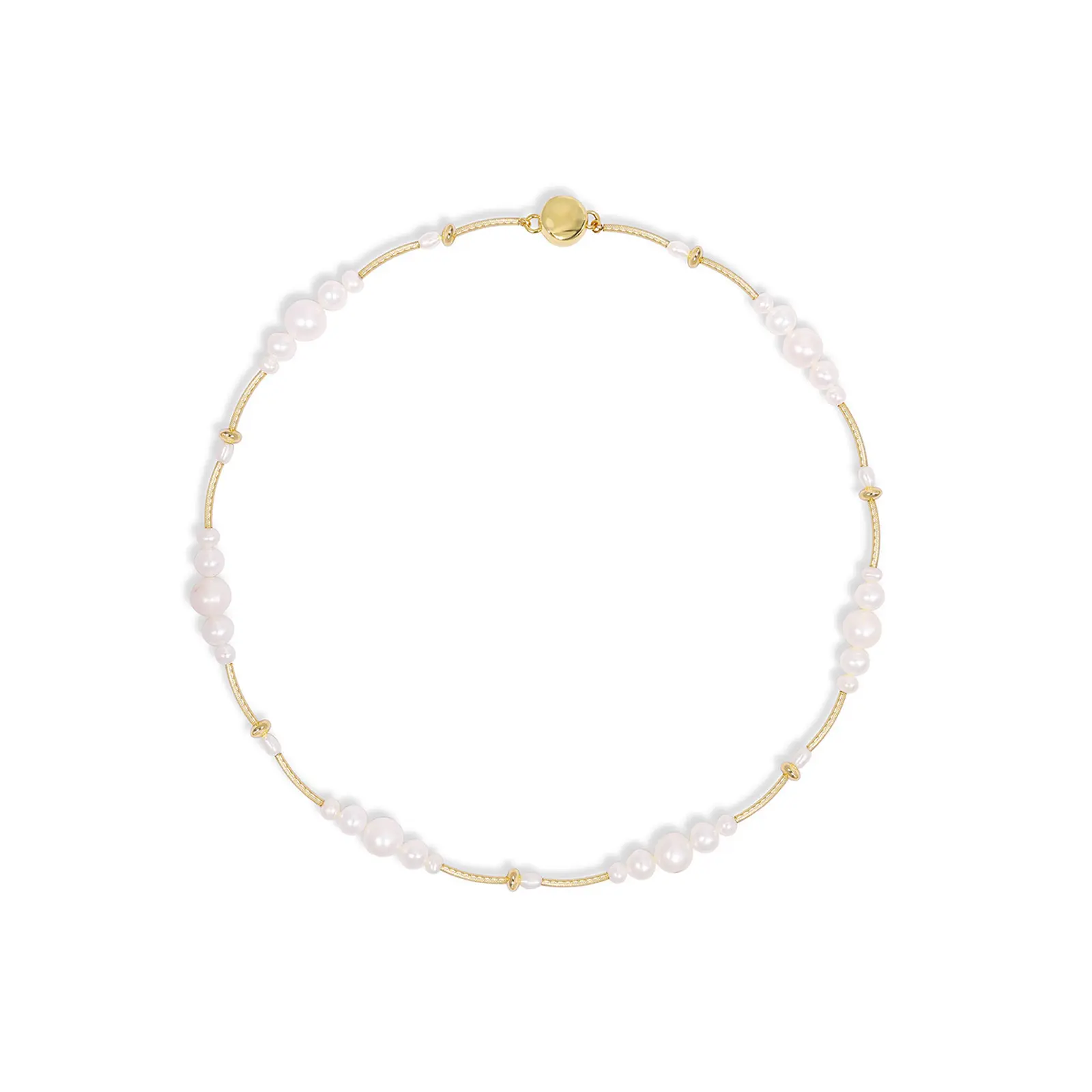 Glow｜14k合金流光珍珠磁吸項鍊