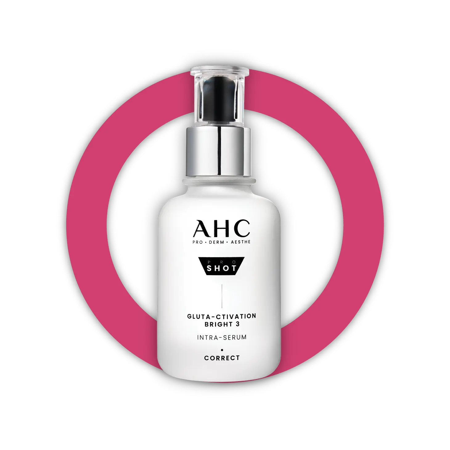 Ahc醫美科研超秒晶透穀胱甘肽淡斑精華40ml（圓形壓底圖） 建議售價1500