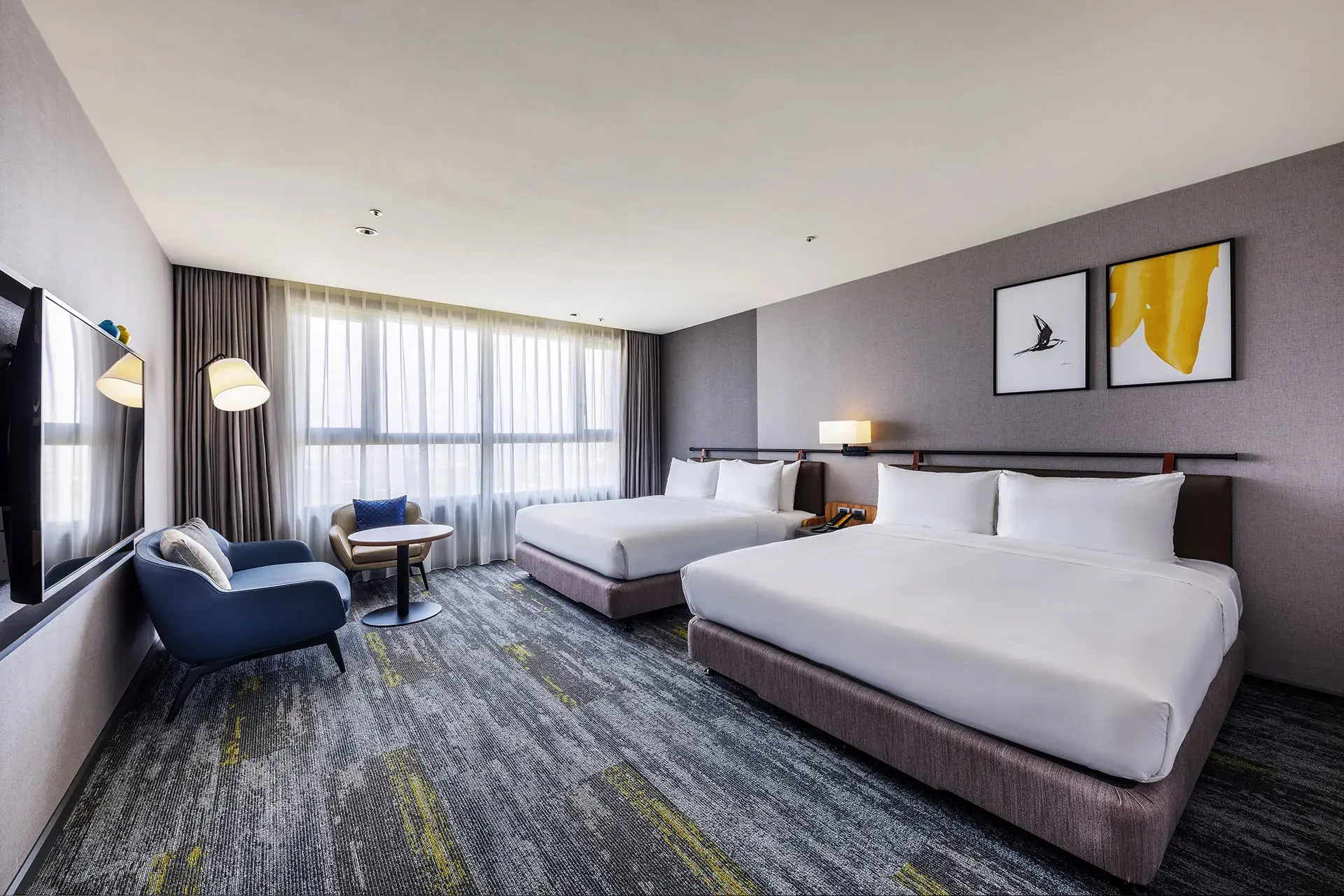 圖三、住房專案主打只要加價700元即可入住高級客房二大床享有2大2小翌日早餐。（圖／嘉義福容voco酒店提供）