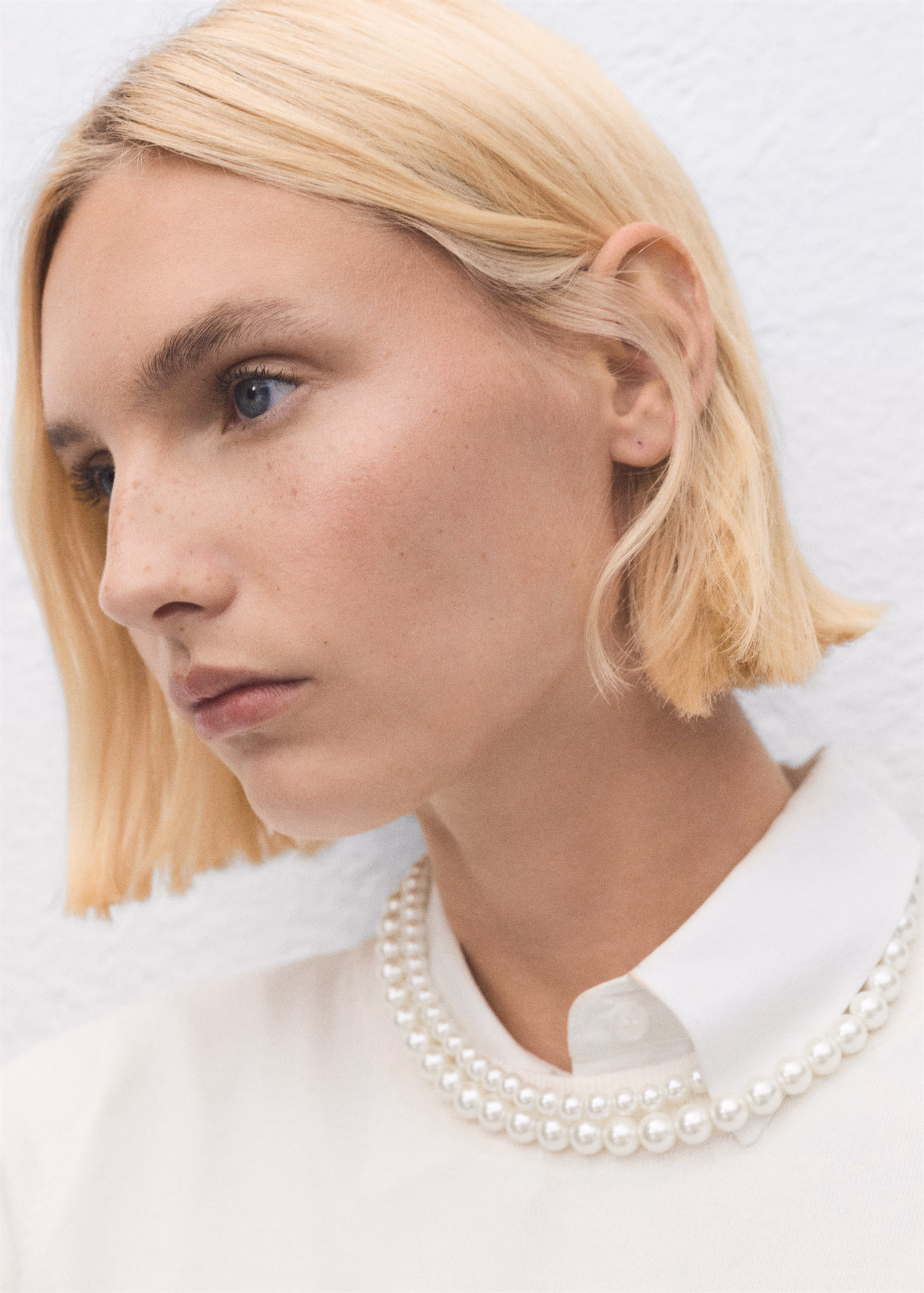 Mango珍珠項鏈 Double Pearl Crystal Necklace