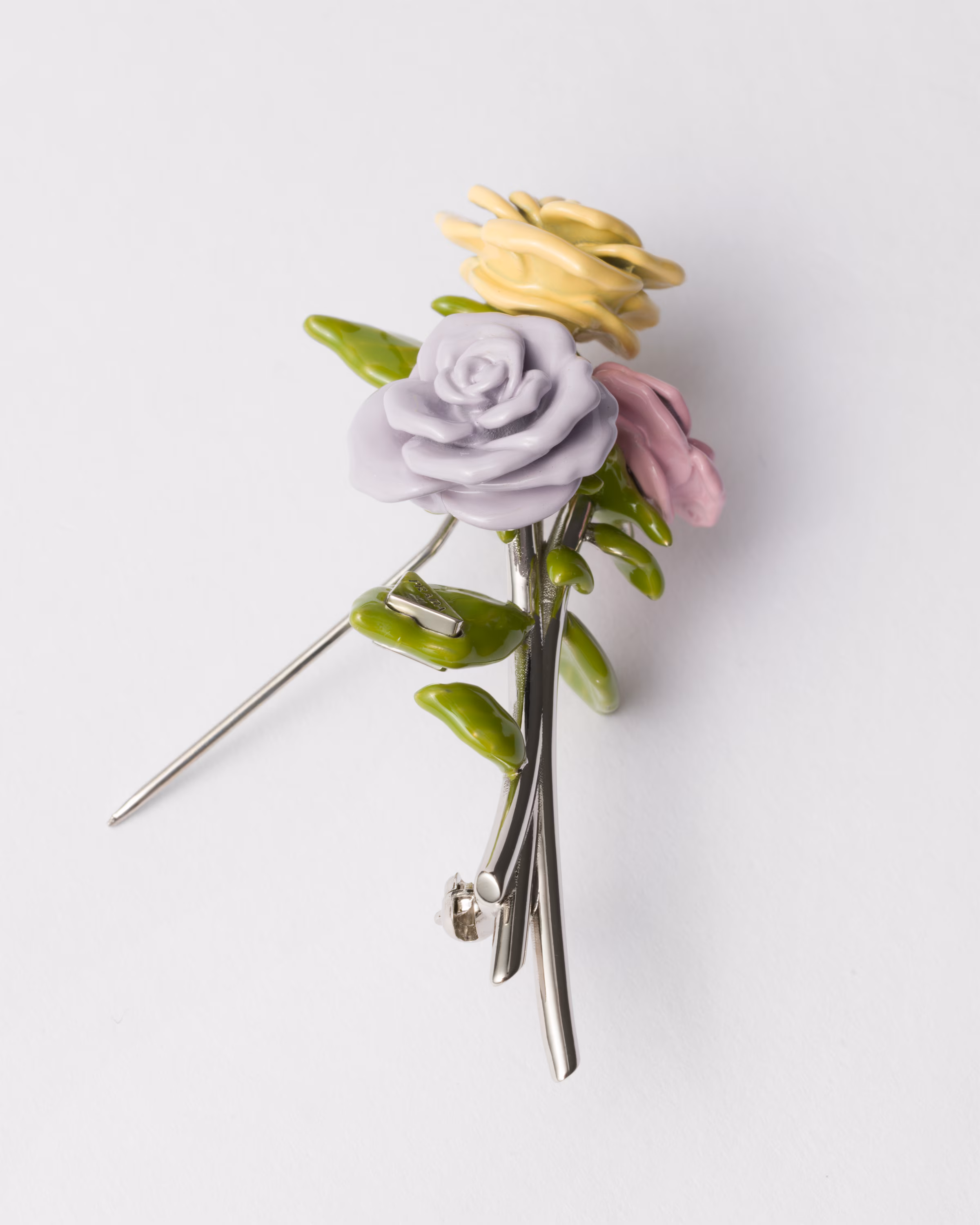 Prada Enameled Metal Brooch 2