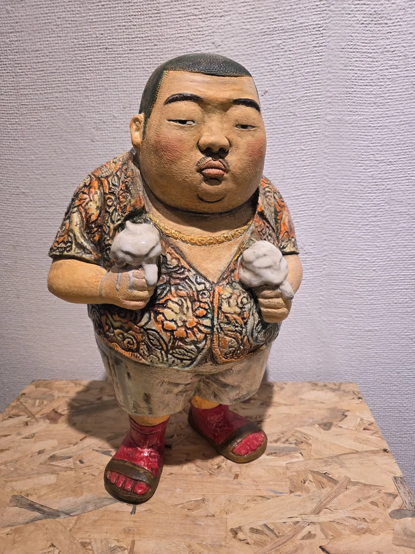 寶于藝術中心為韓國當代藝術家金元根舉辦《大叔的藍調時光》個展之展覽作品。 03