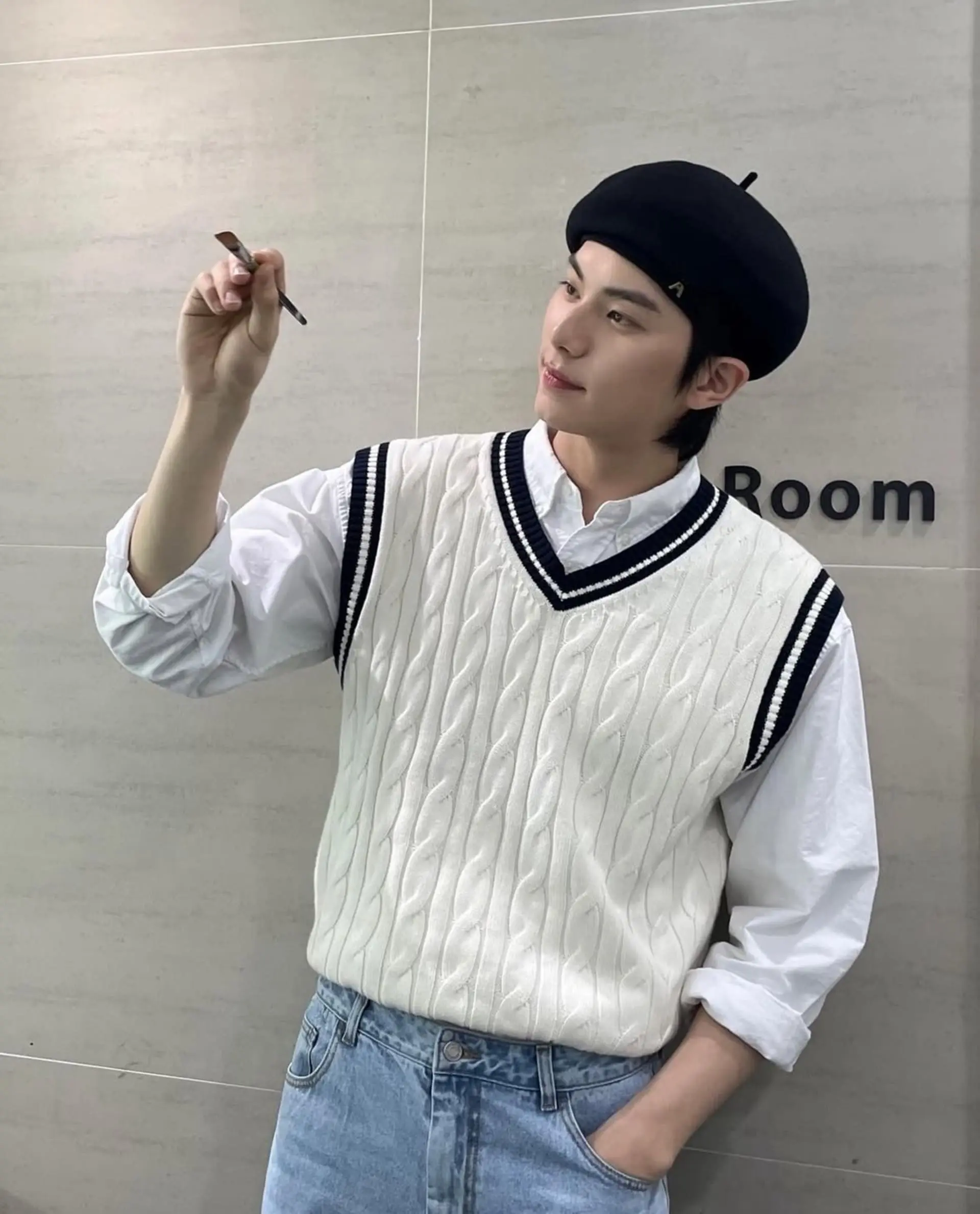 【l.c.m 】李彩玟私服穿搭 李彩玟 貝雷帽